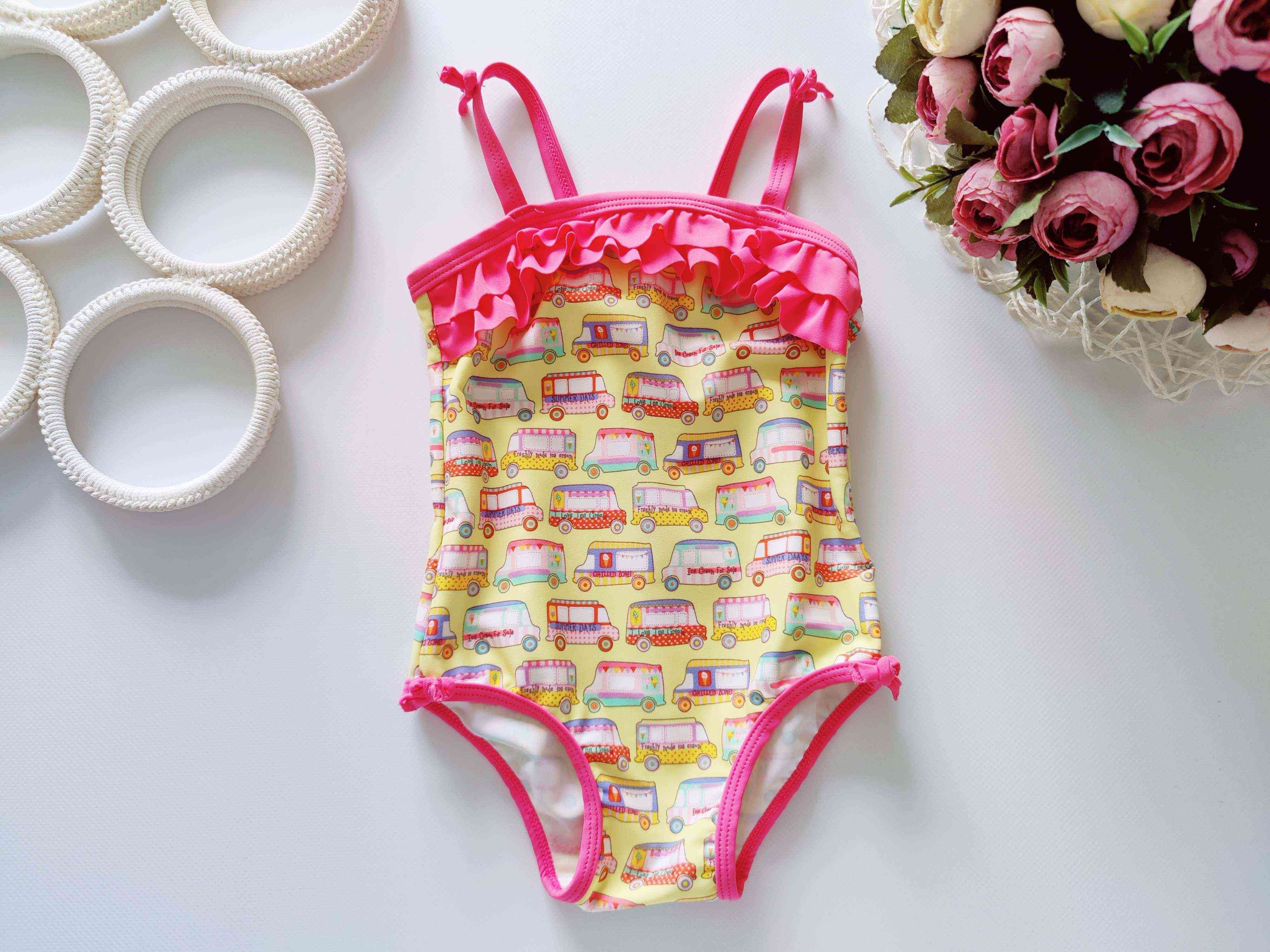 1,5,2 года, рост 86,92 Яркий детский купальник