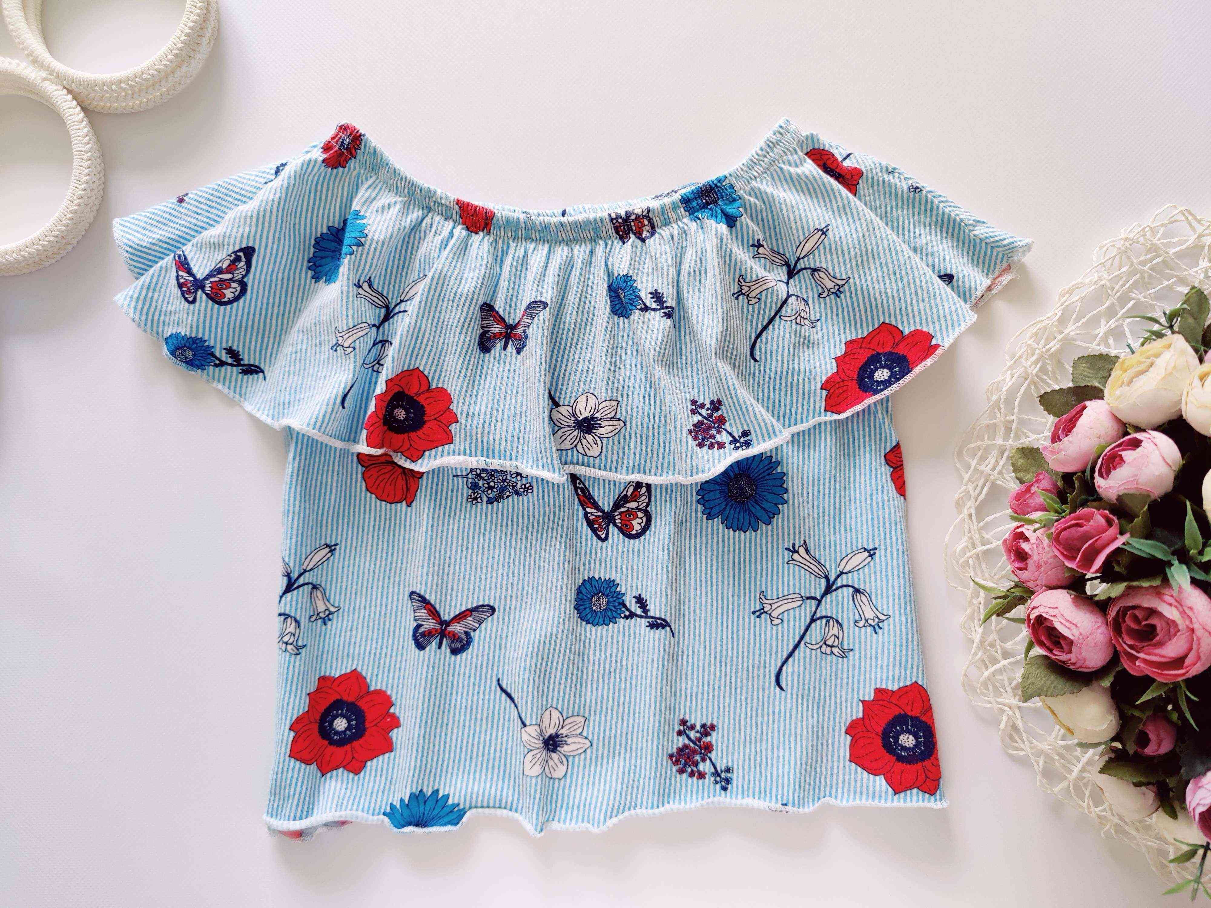 6 років, зріст 116 Футболка з квітами