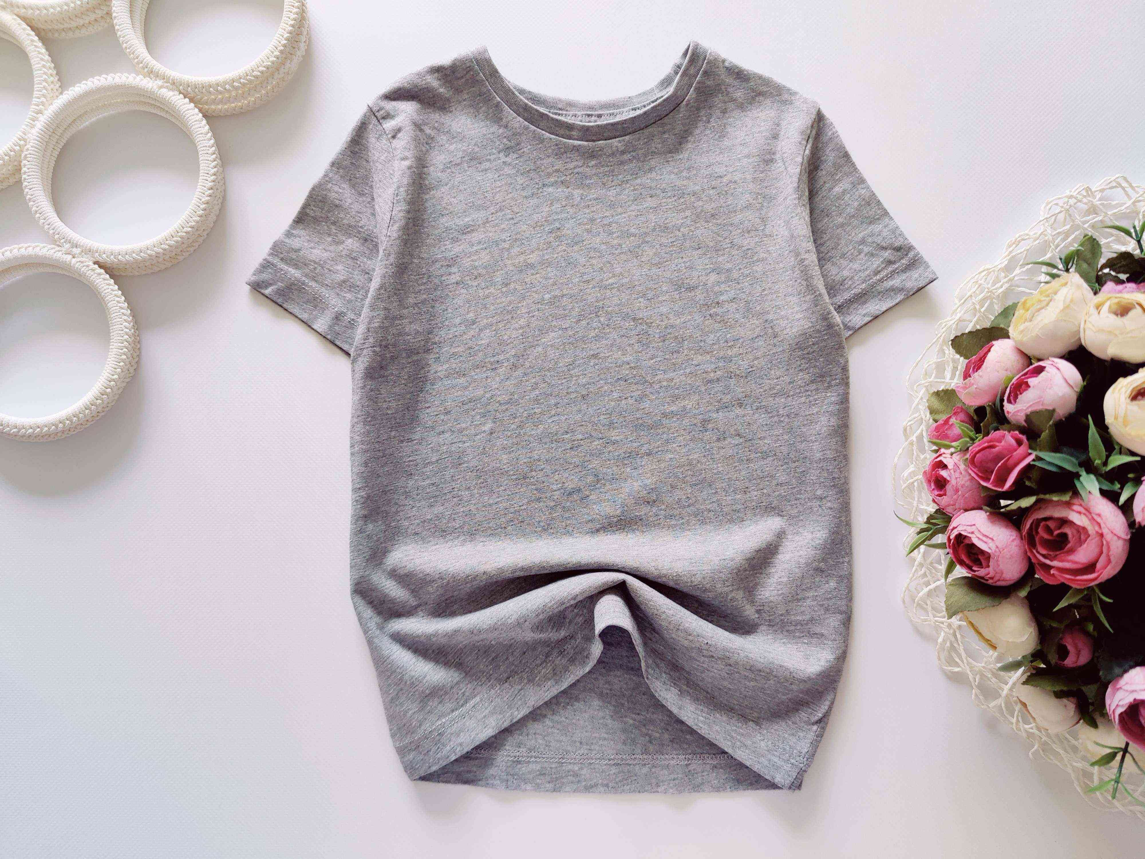 2,3 роки, зріст 92, 98 Сіра дитяча футболка