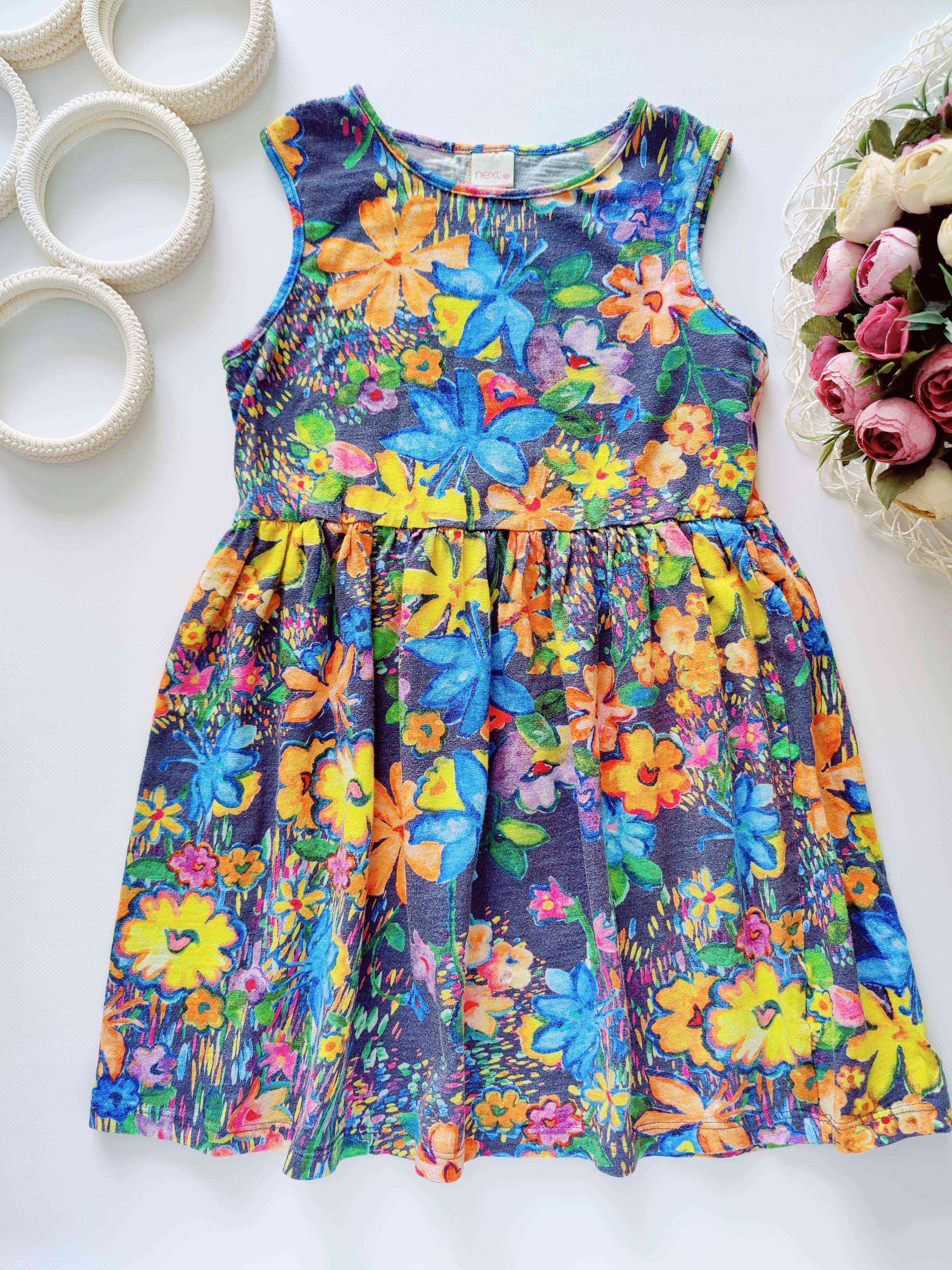 8 років, зріст 128 Квіткова сукня