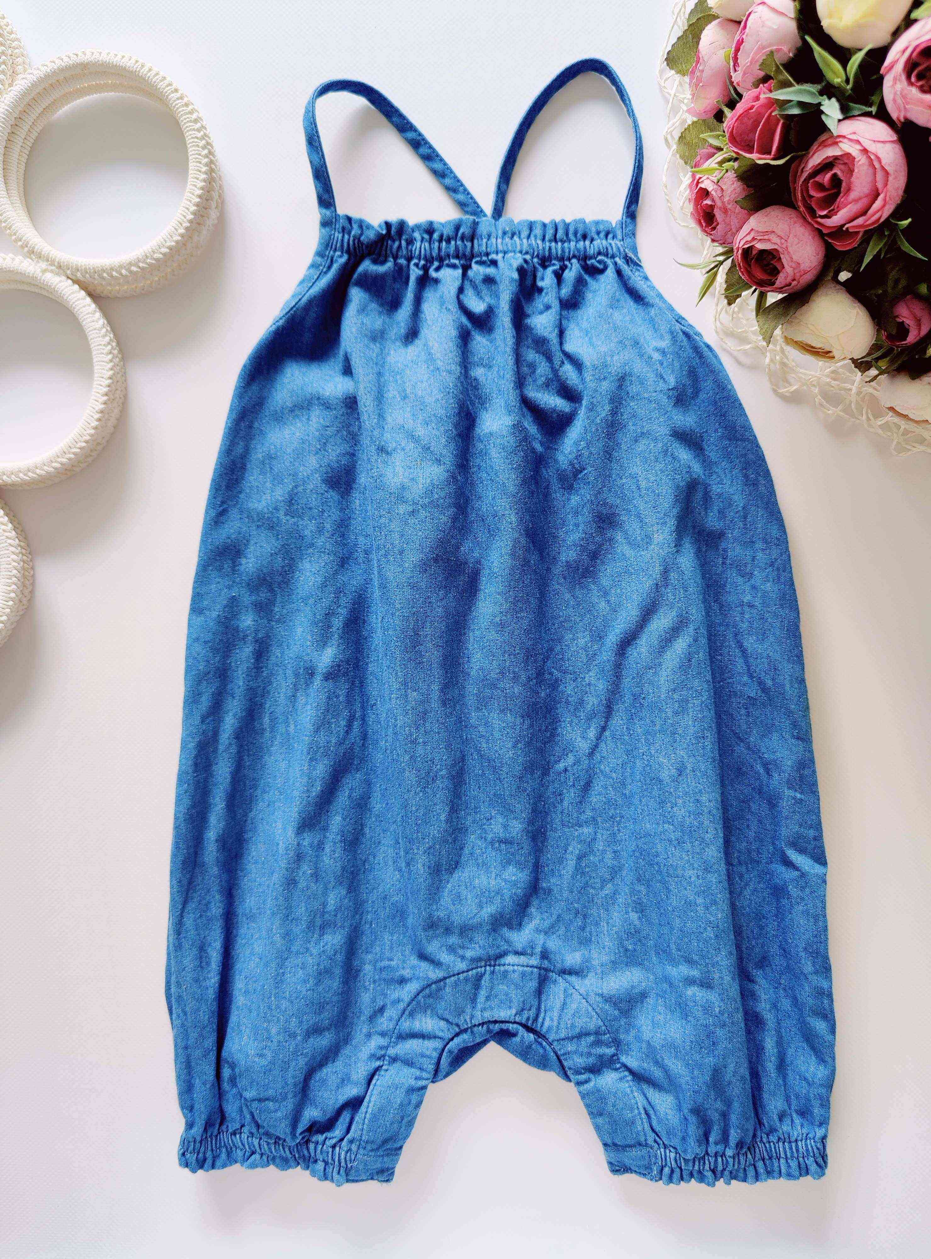 12,18 мес, рост 83 Джинсовый боди