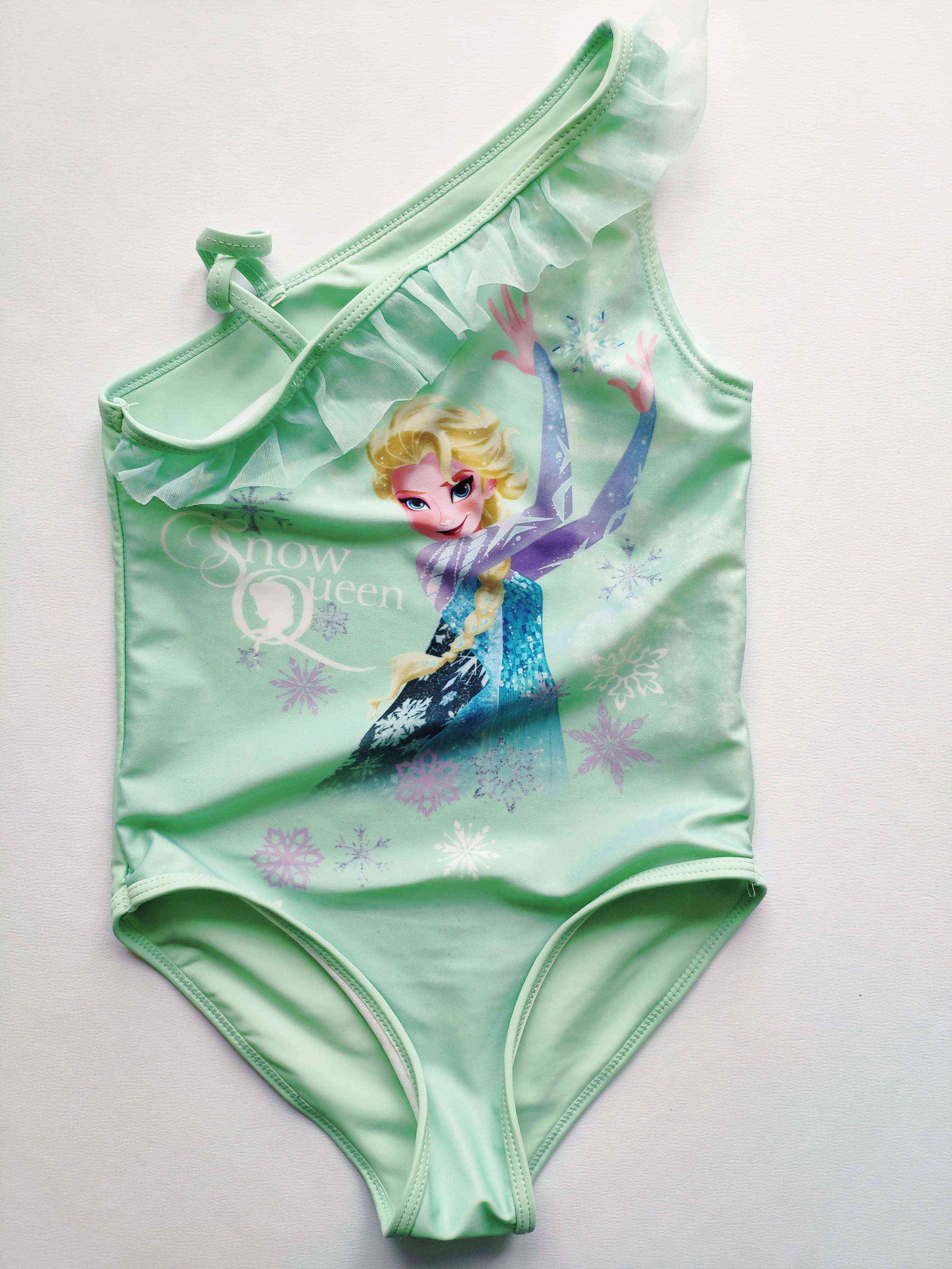 5-6 лет, рост 116 Купальник для девочки принцесса Эльза