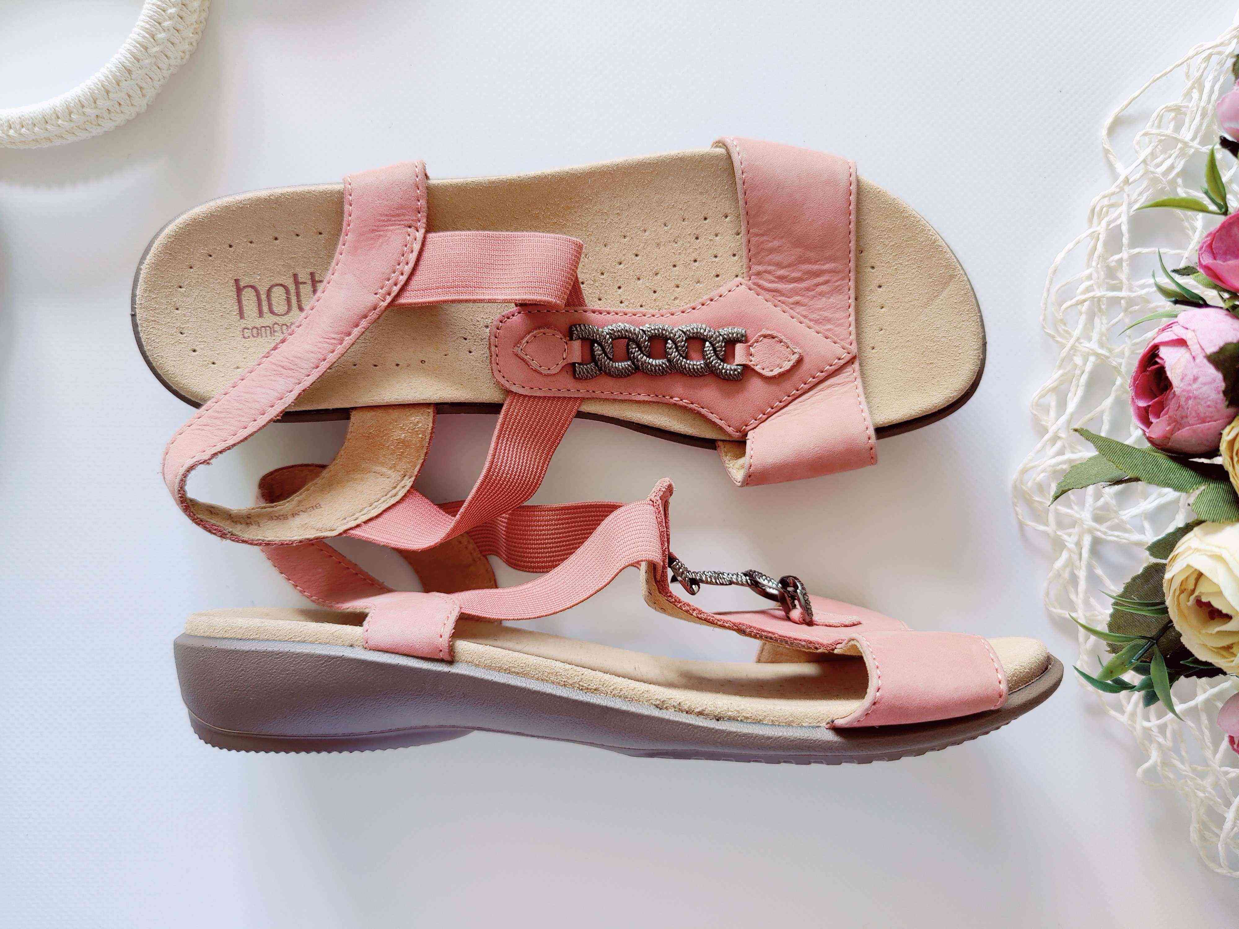 38 (24,5 см) Шкіряні жіночі босоніжки