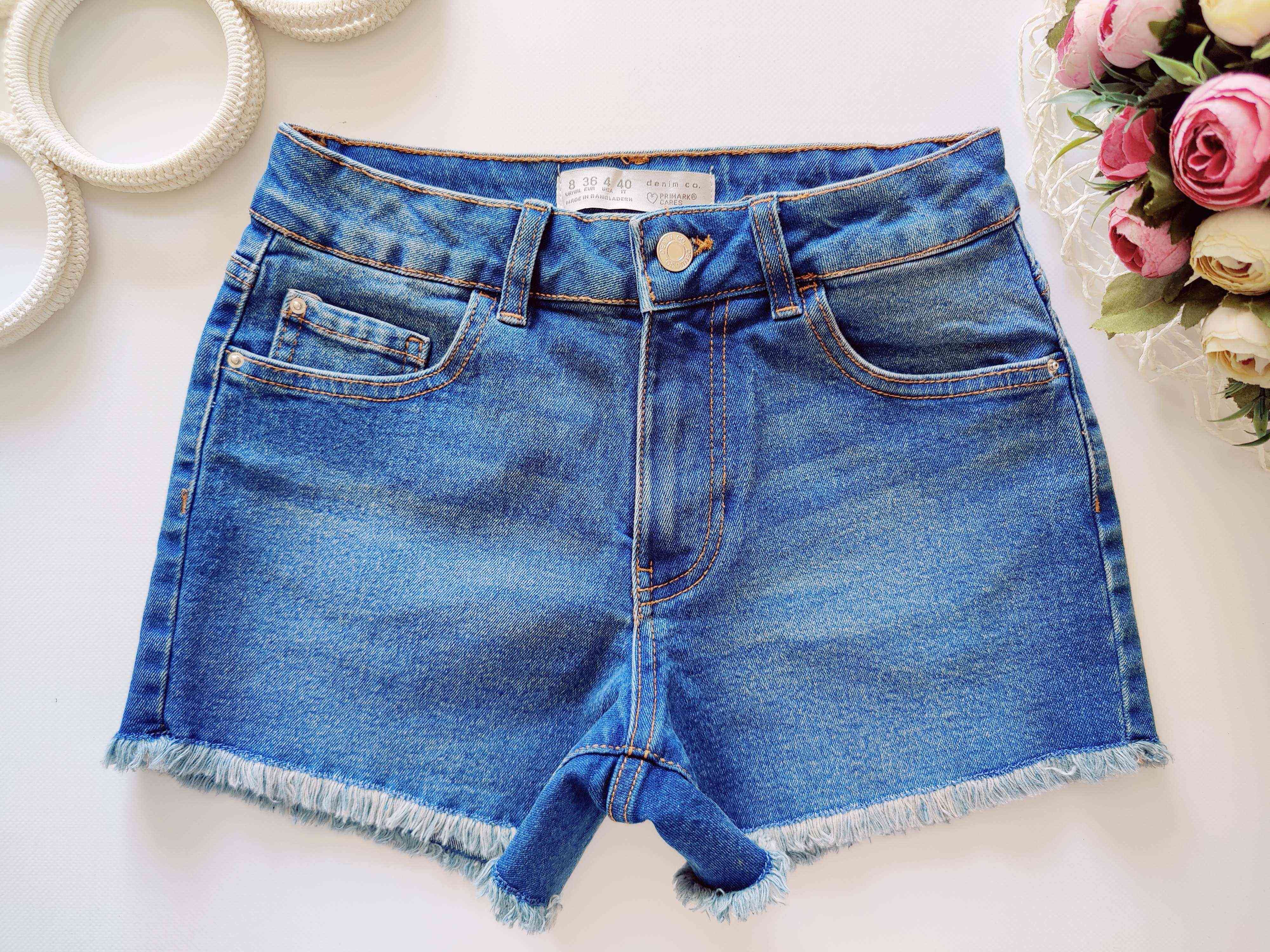 12,13 років, зріст 158 Стрейчові джинсові шорти