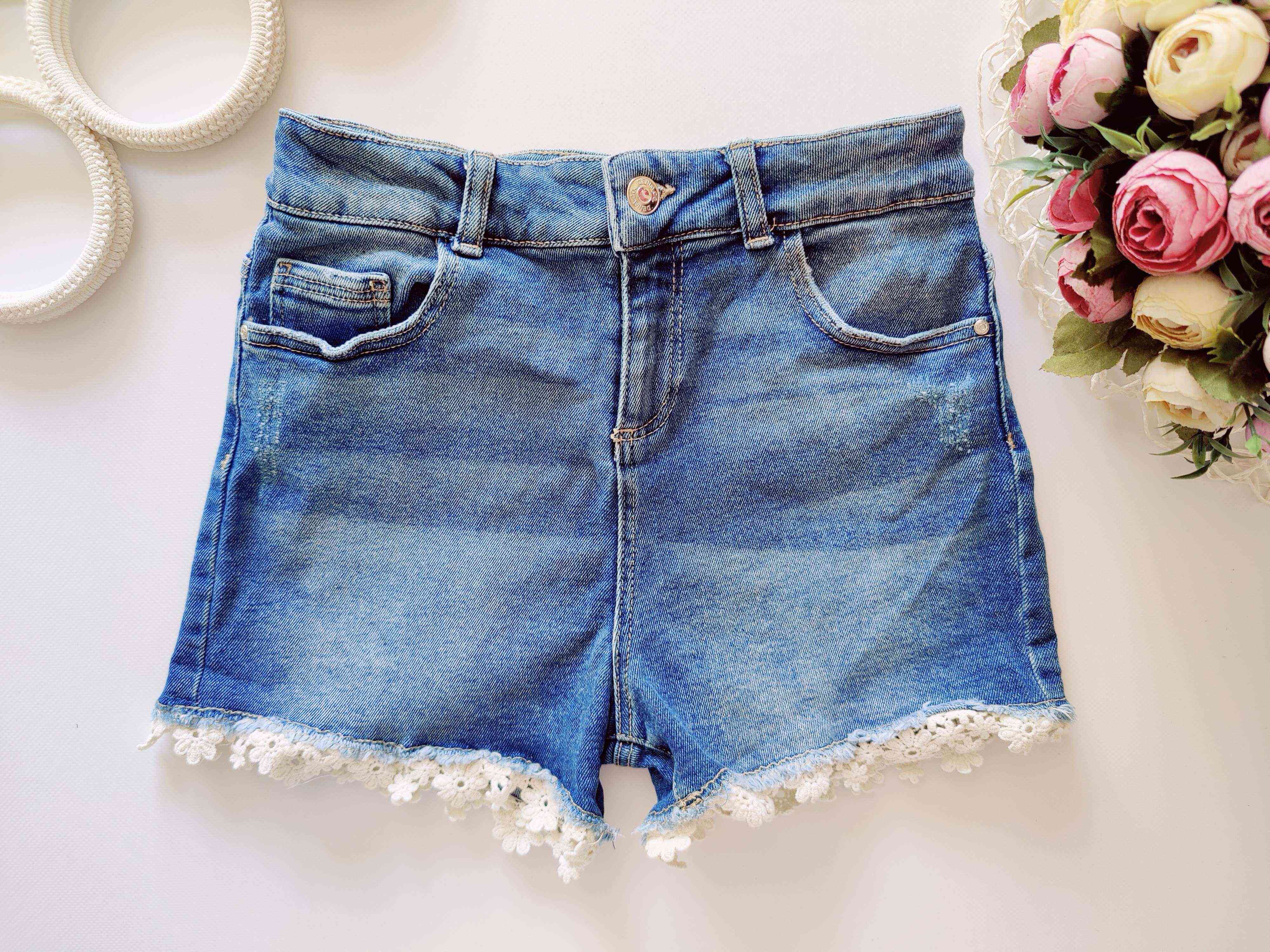 12,13 років, зріст 152,158 Стрейчові джинсові шорти