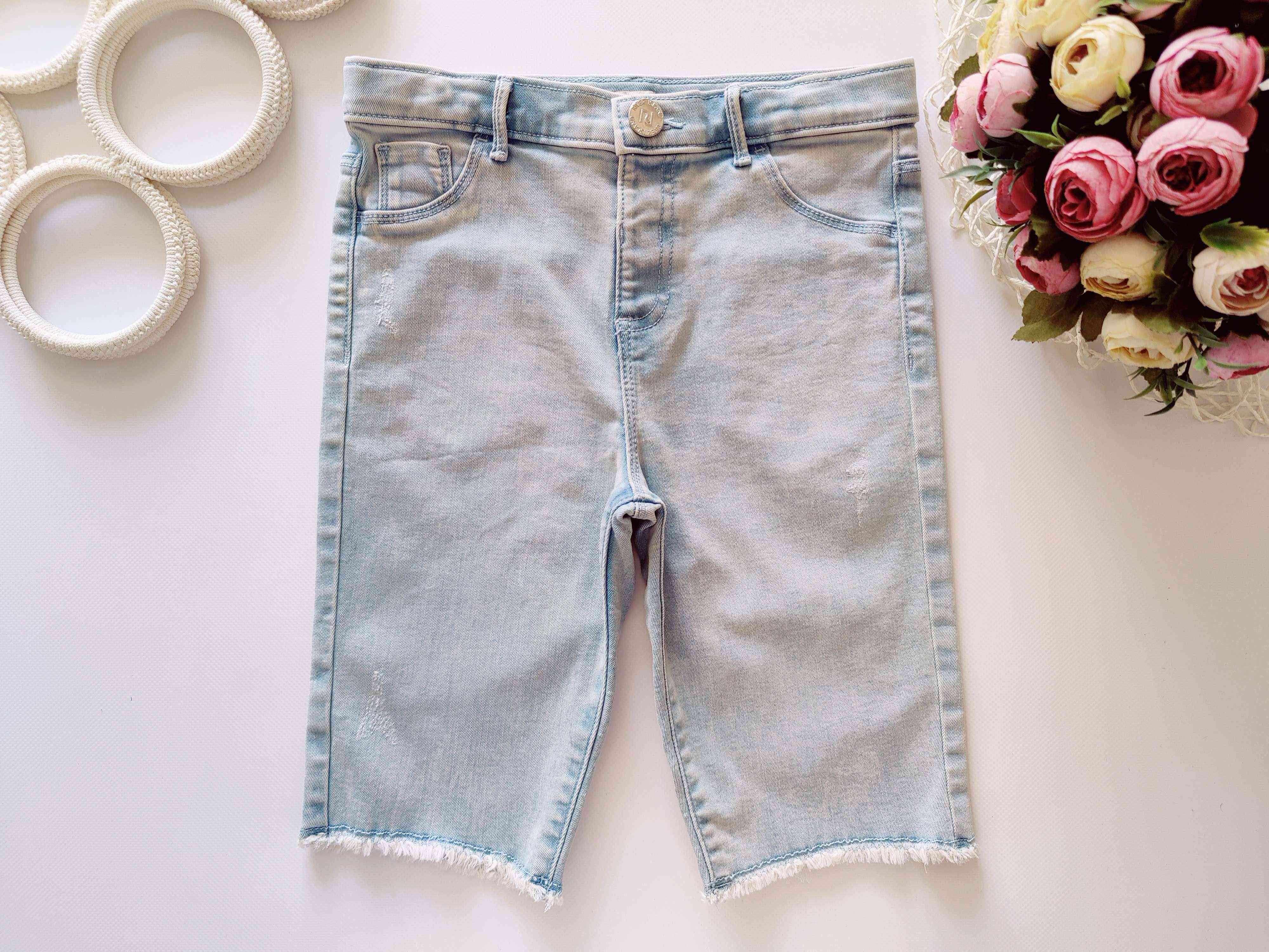 9,10 років, зріст 140 Блакитні подовжені шорти