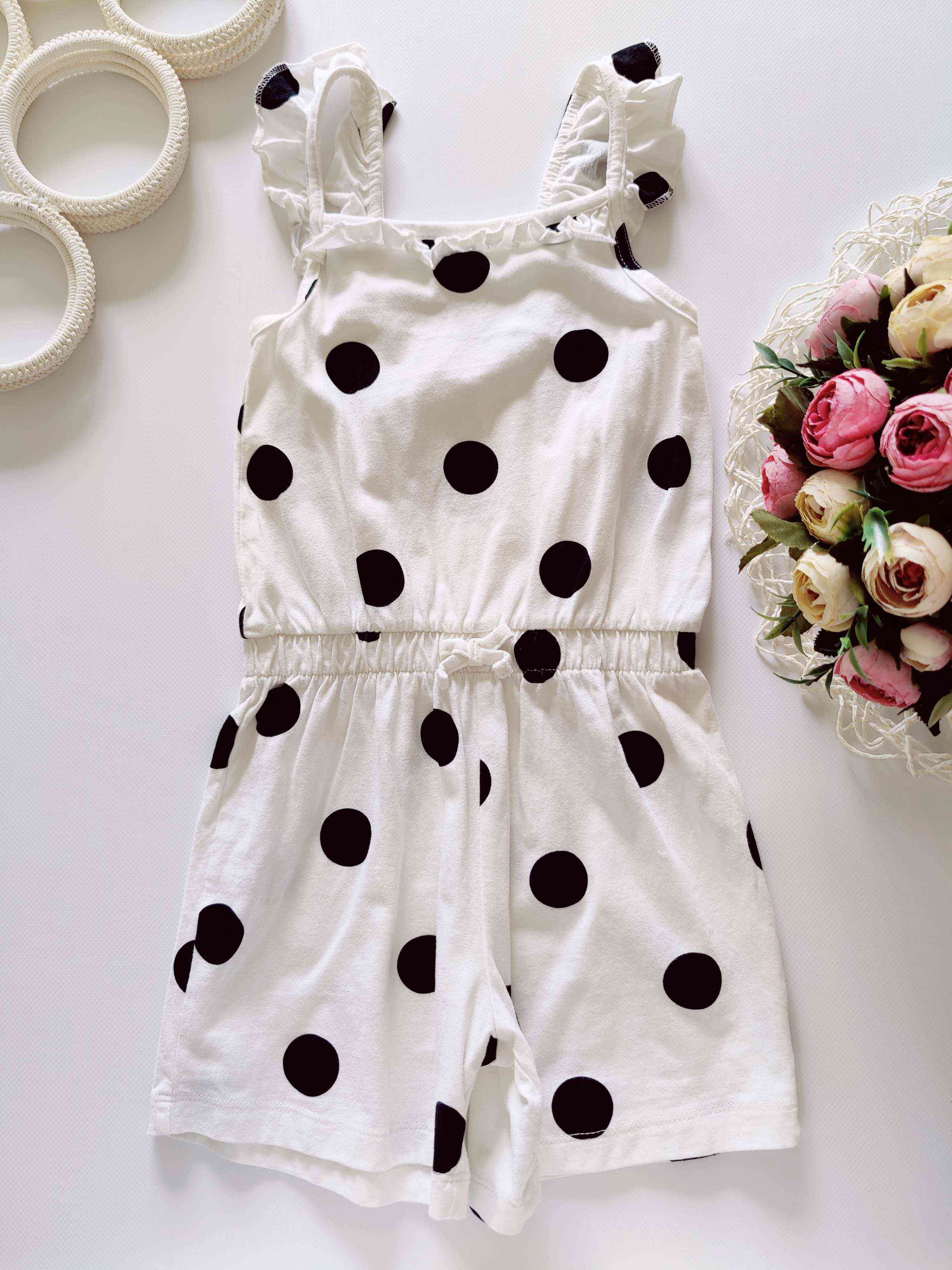 4,5 років, зростання 104,110 Новий ромпер у горох