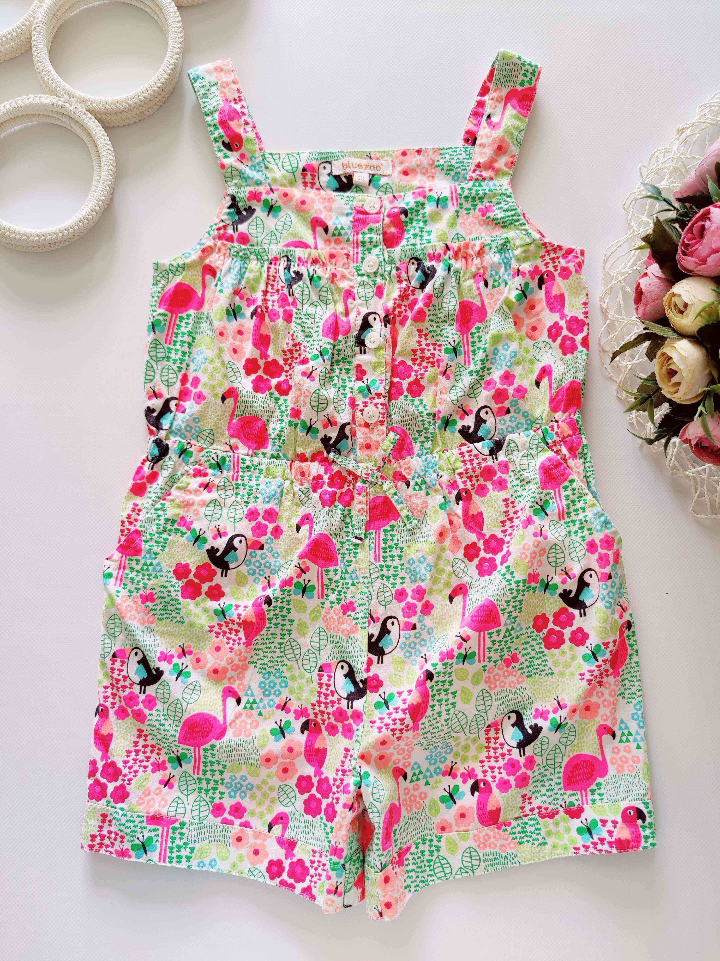 5,6 років, зростання 110,116 Літній ромпер з кишенями