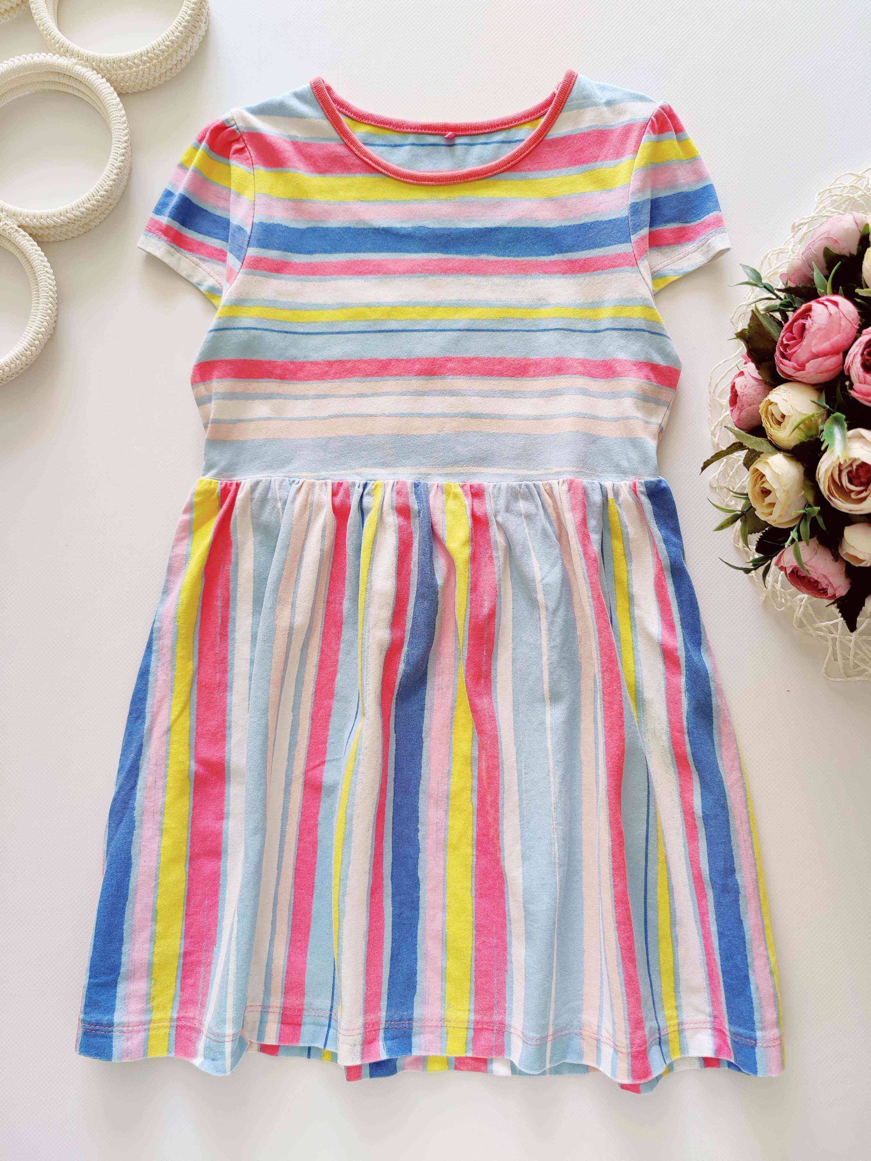 5,6 років, зріст 110,116 Літня трикотажна сукня