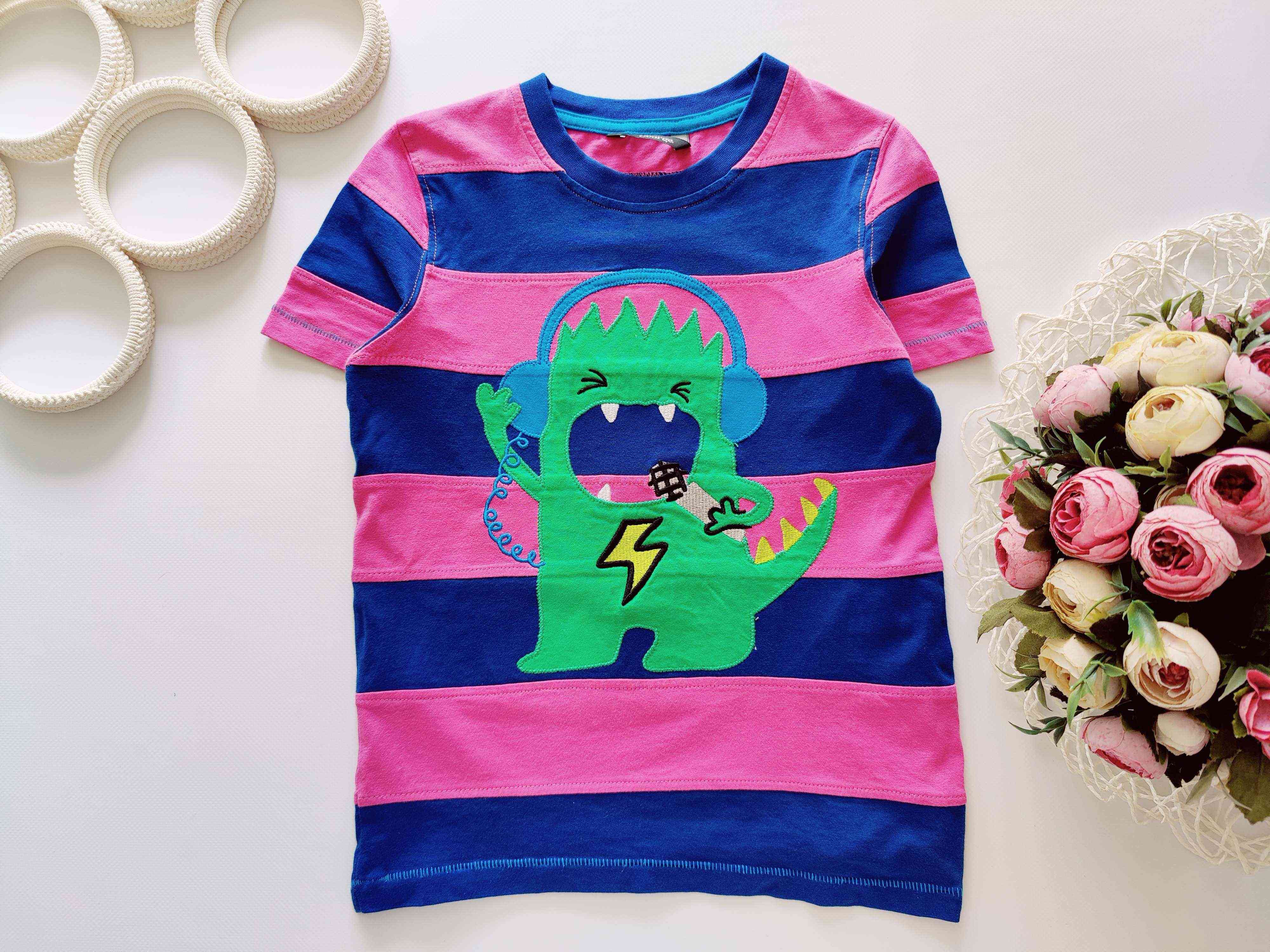 5,6 років, зріст 110,116 Футболка з динозавром