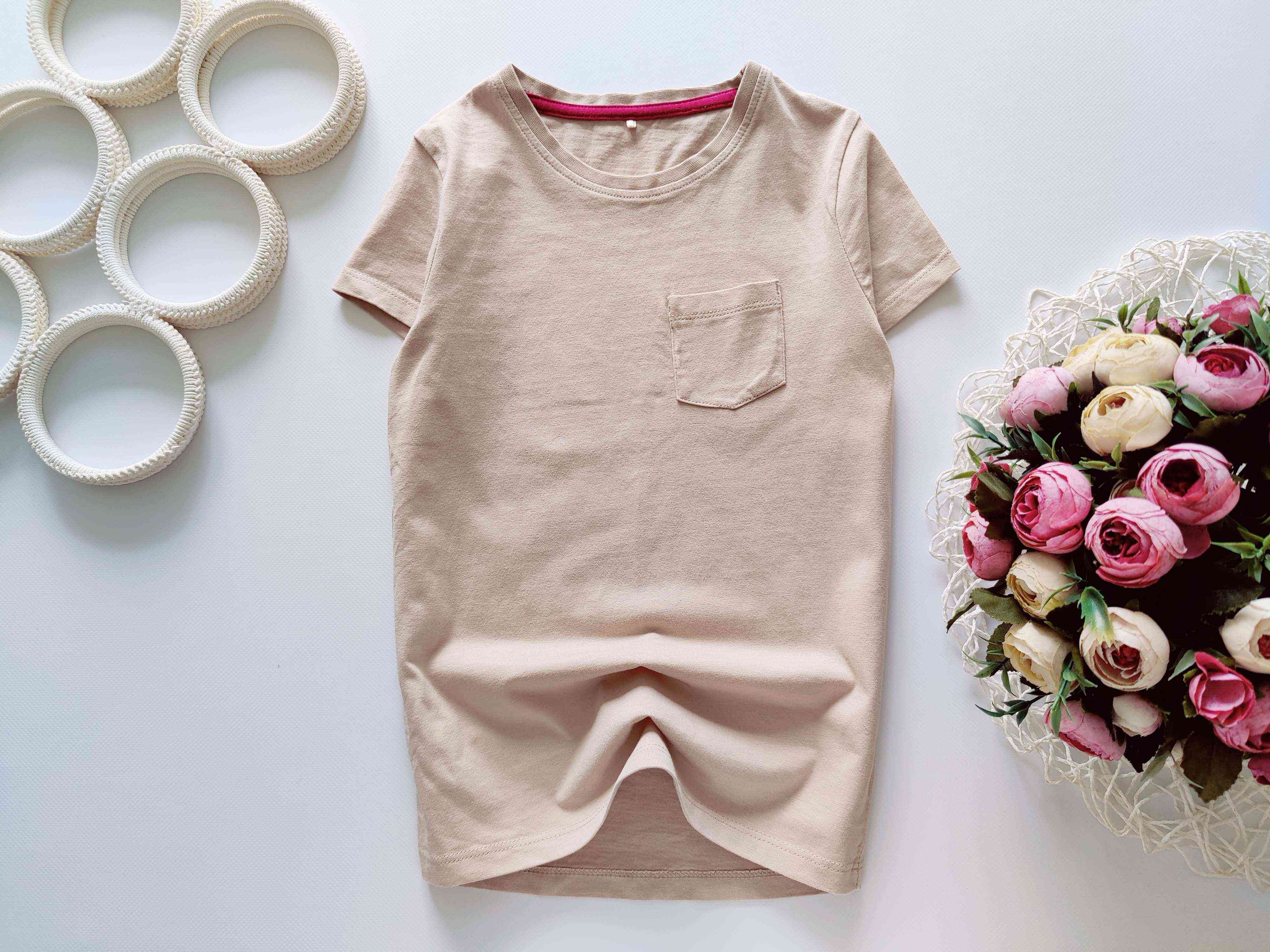 7,8 років, зріст 122,128 Нова бежева футболка