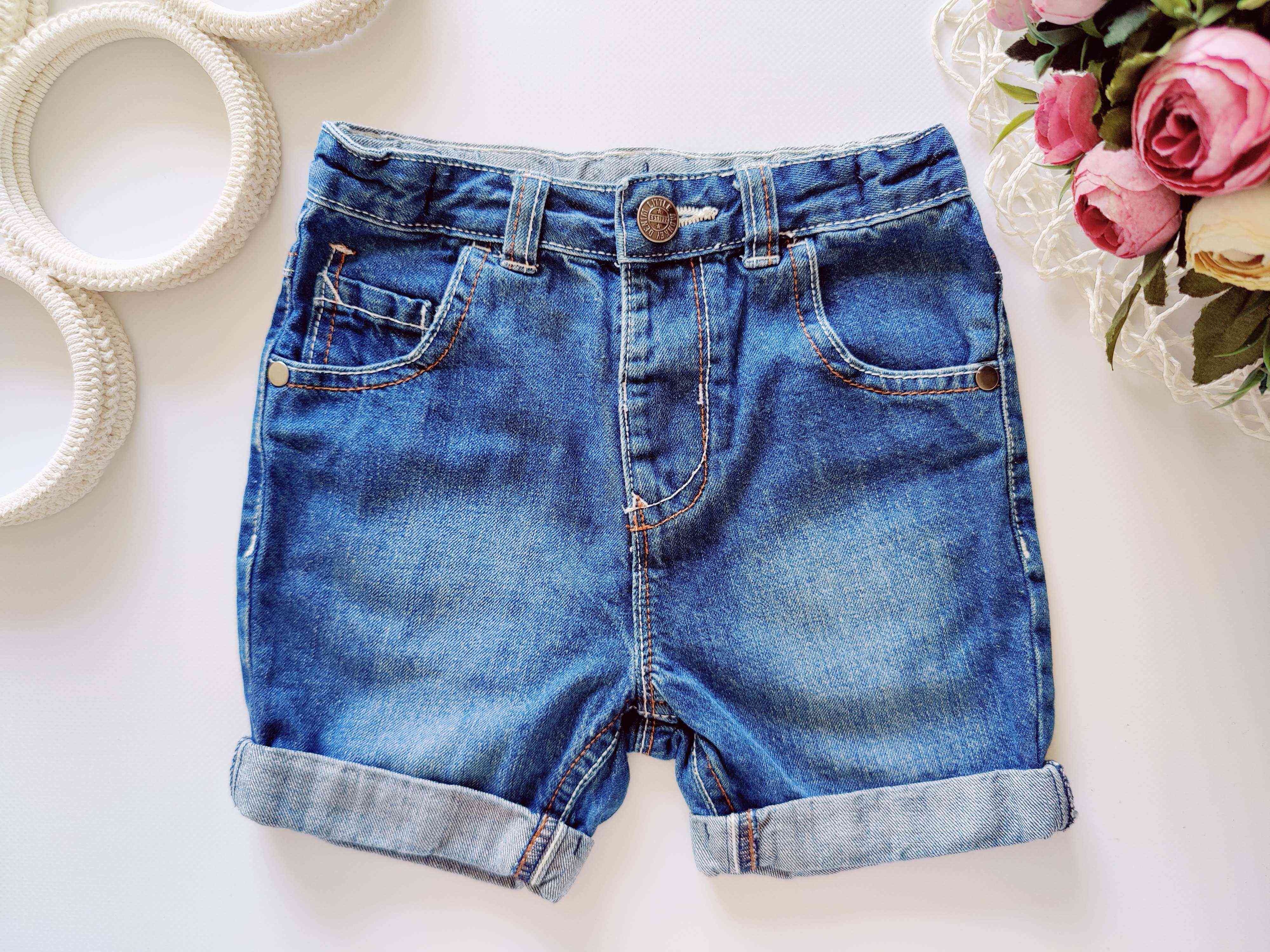 1,5,2 роки, зріст 86,92 Джинсові шорти з підворотом