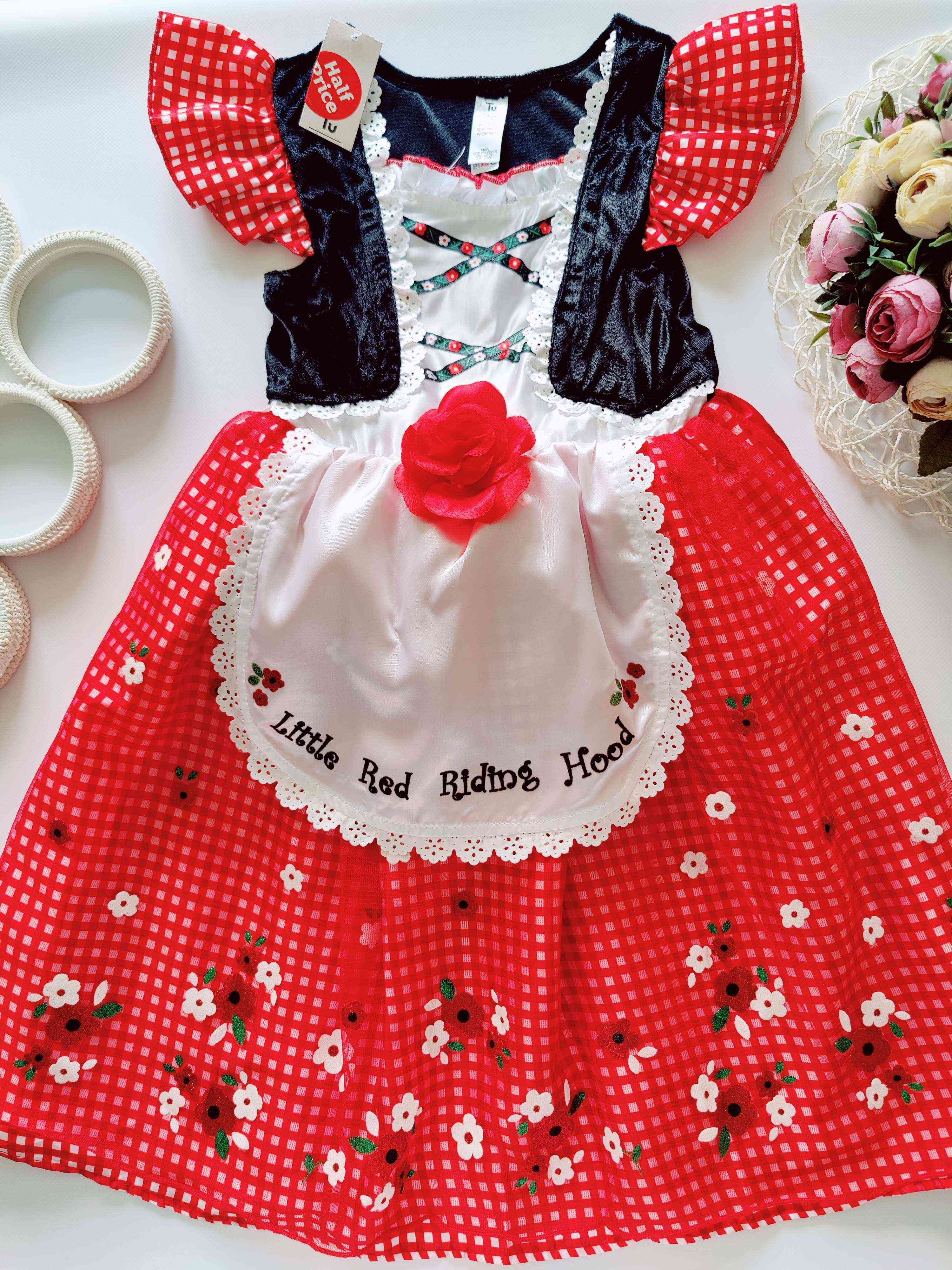 7,8 років, зріст 122,128 Нова карнавальна сукня червоної шапочки