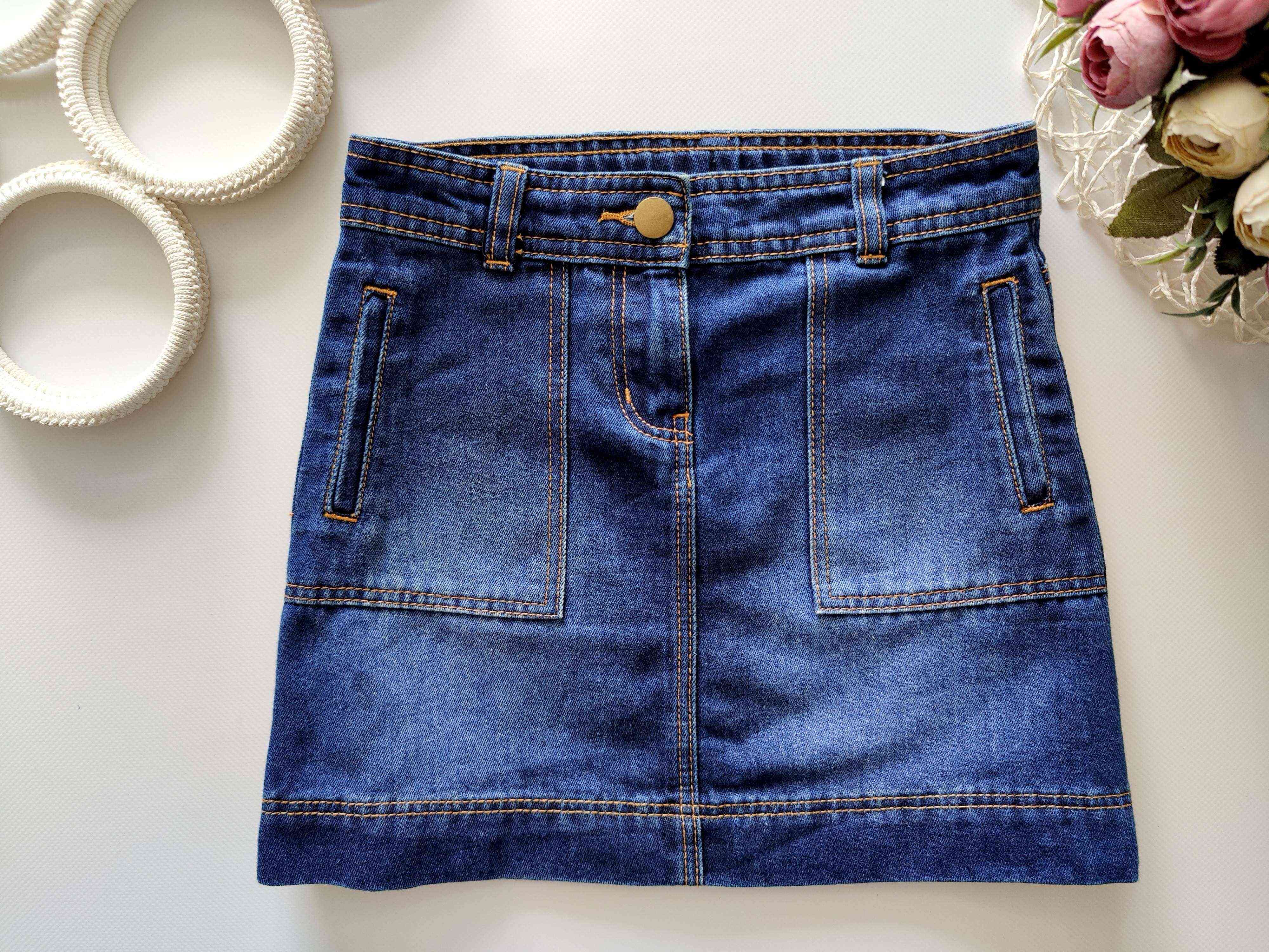 6,7 років, зріст 116,122 Дитяча спідниця джинсова для дівчинки