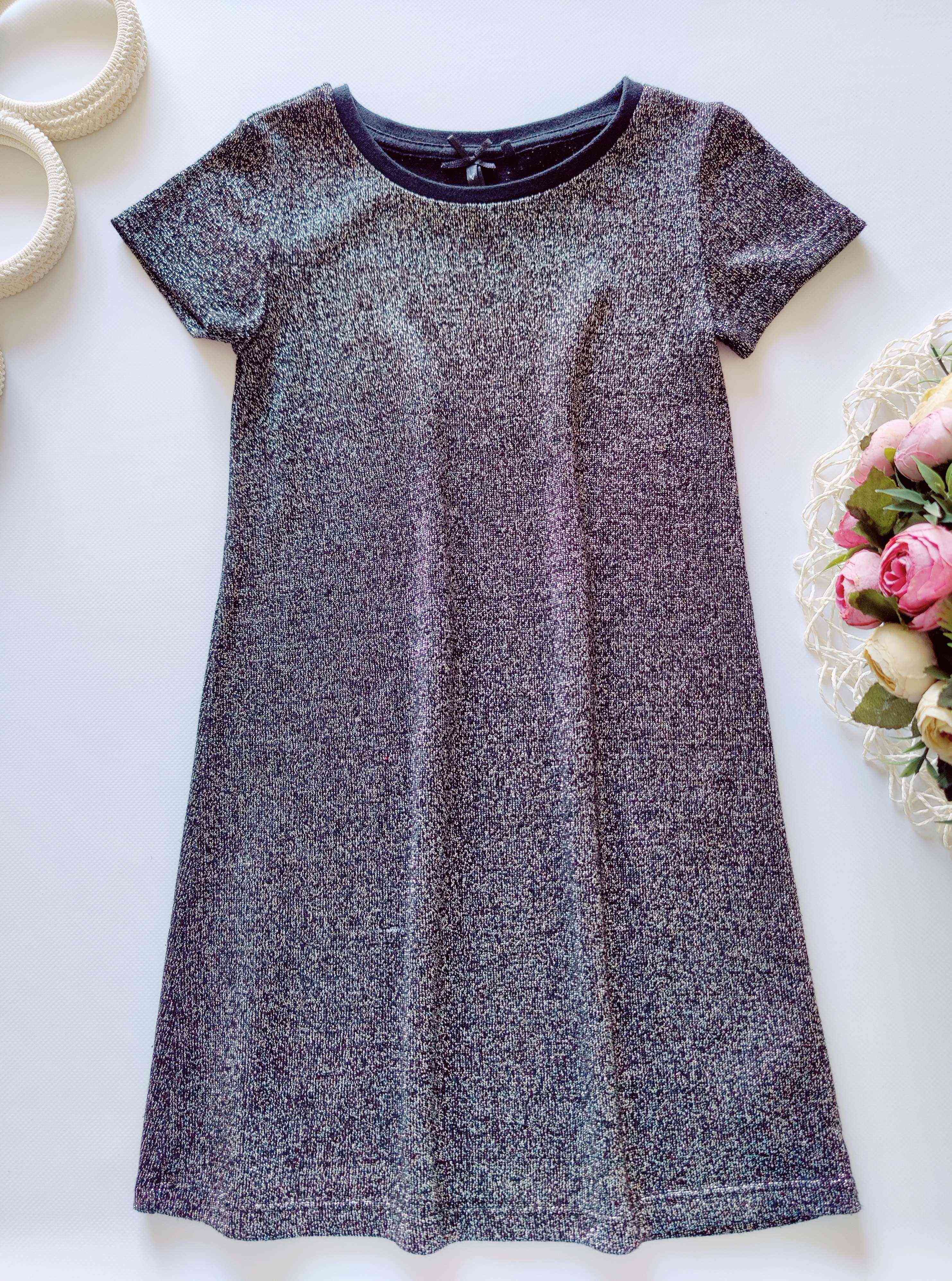 6 лет, рост 116 Блестящее детское платье