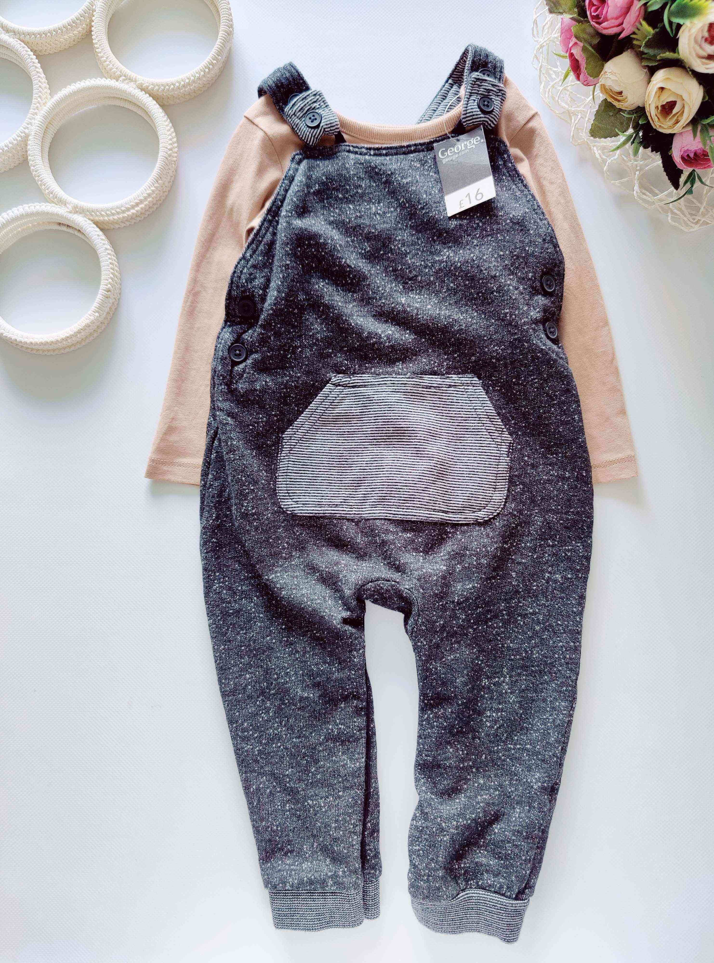 12,18 мес, рост 80,86 Новый комбинезон+ реглан