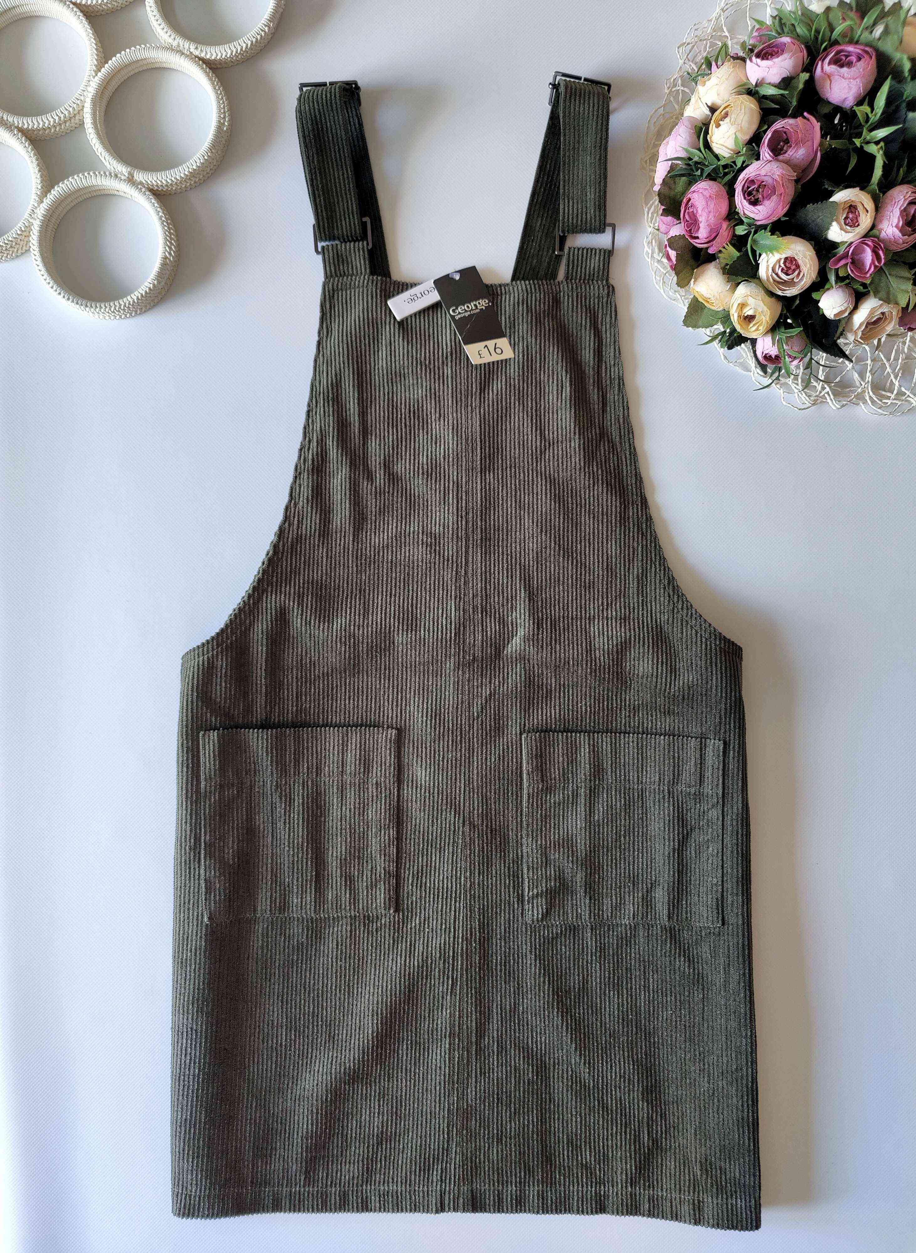 12р. Новый женский теплый вельветовый сарафан