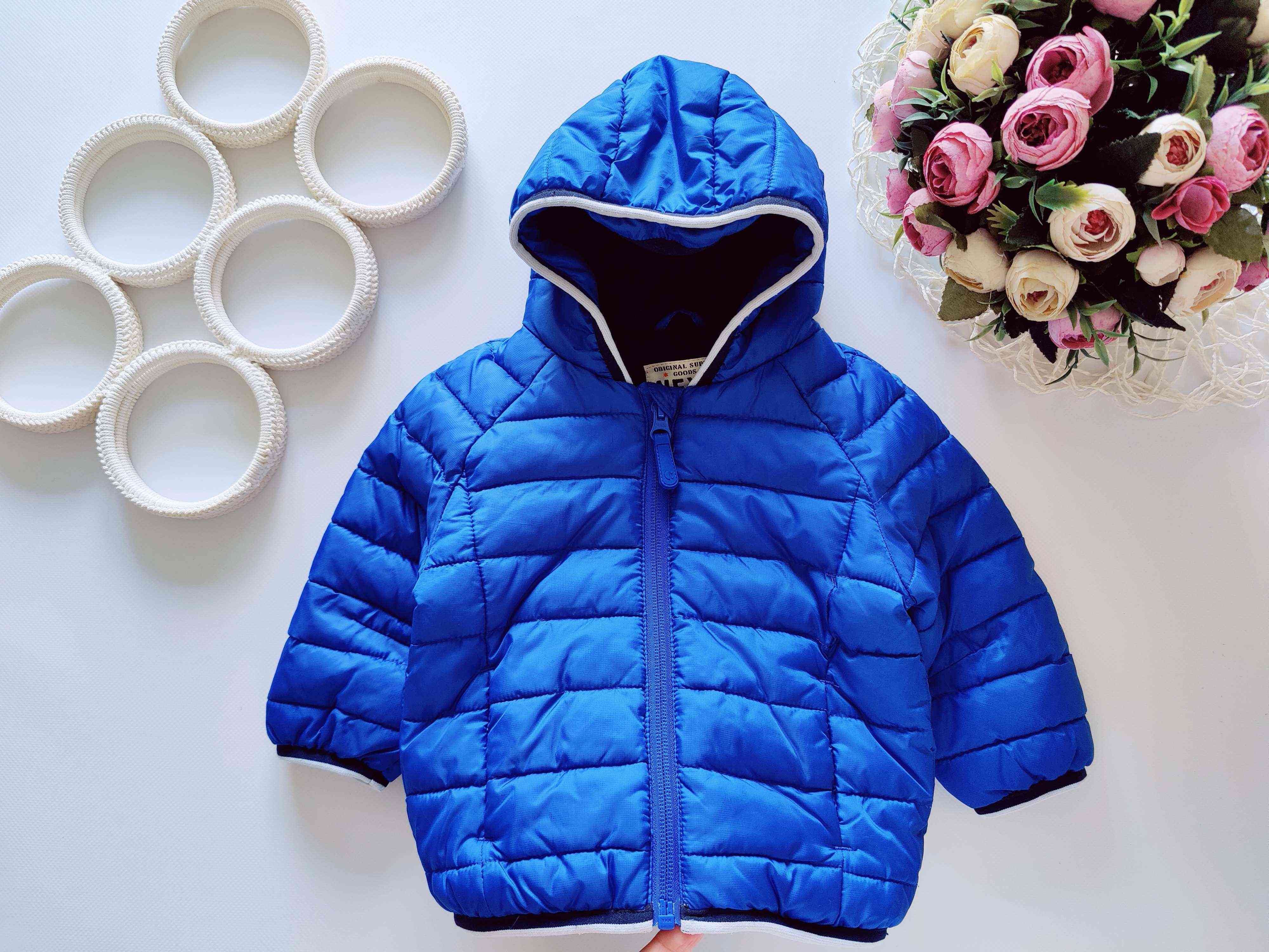 6,9 міс, зріст 74 Тепла демісезонна курточка