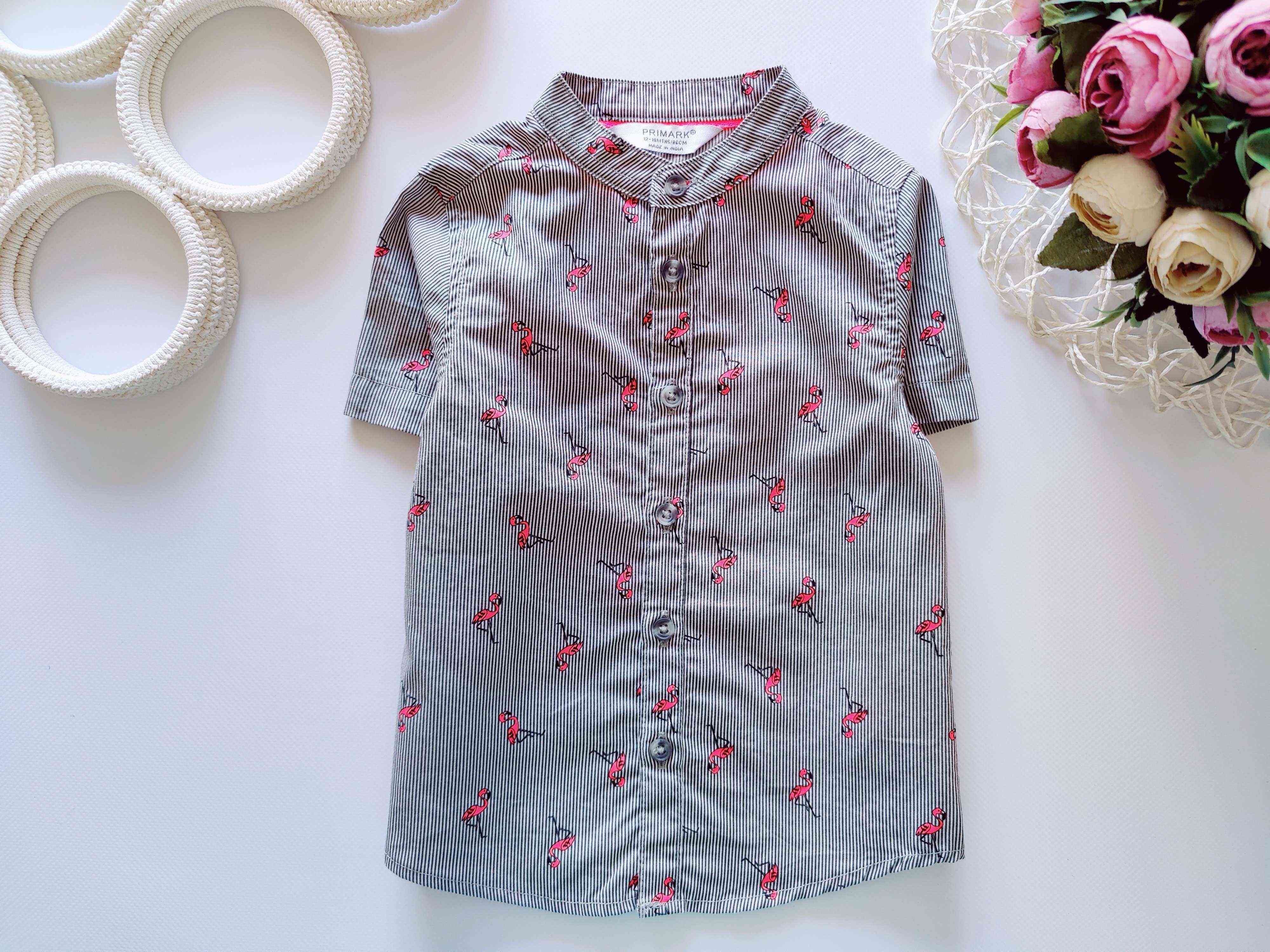 12,18 міс зріст 86 Сорочка з фламінго