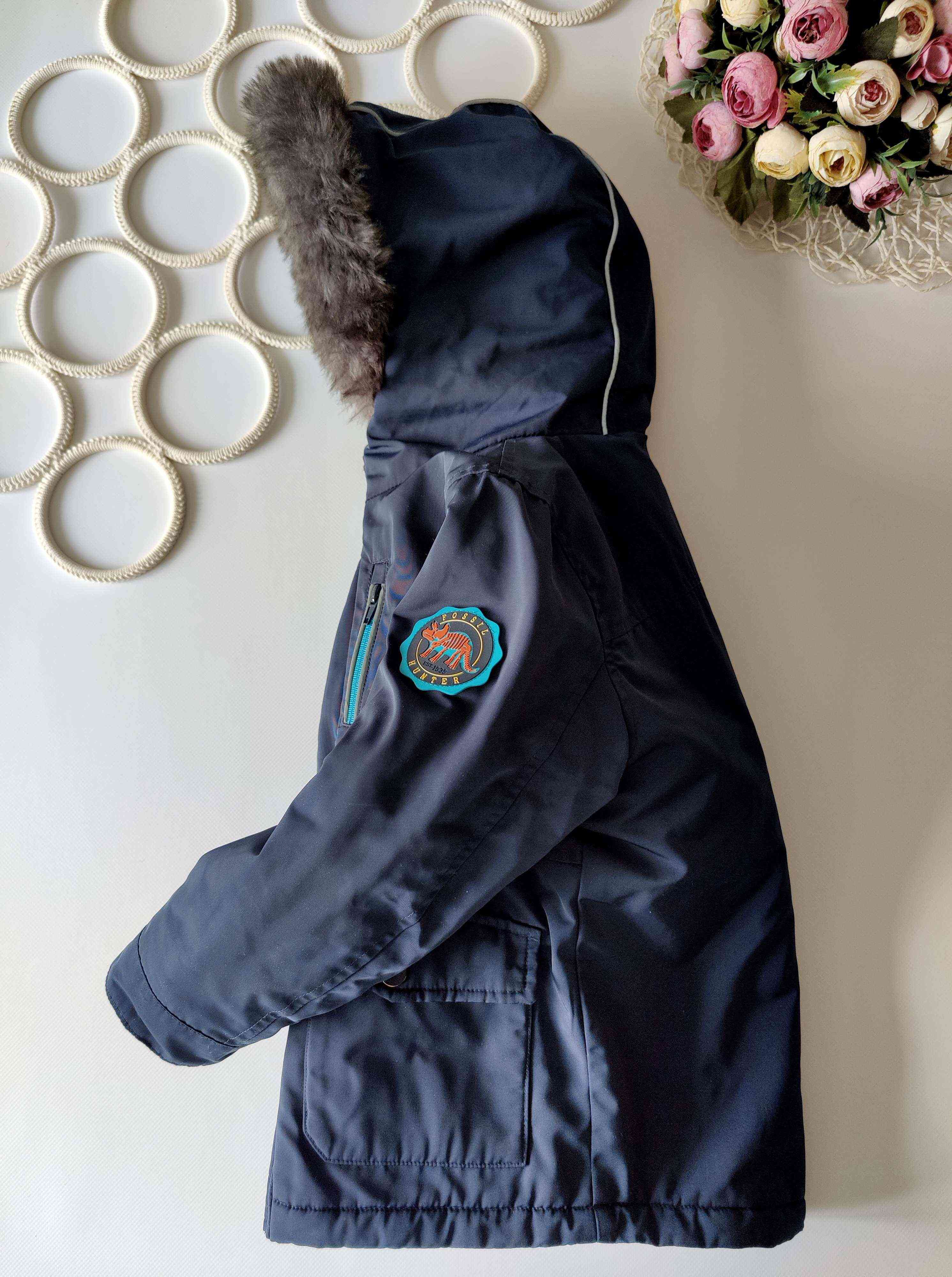 5,6 лет, рост 116 Теплая детская куртка