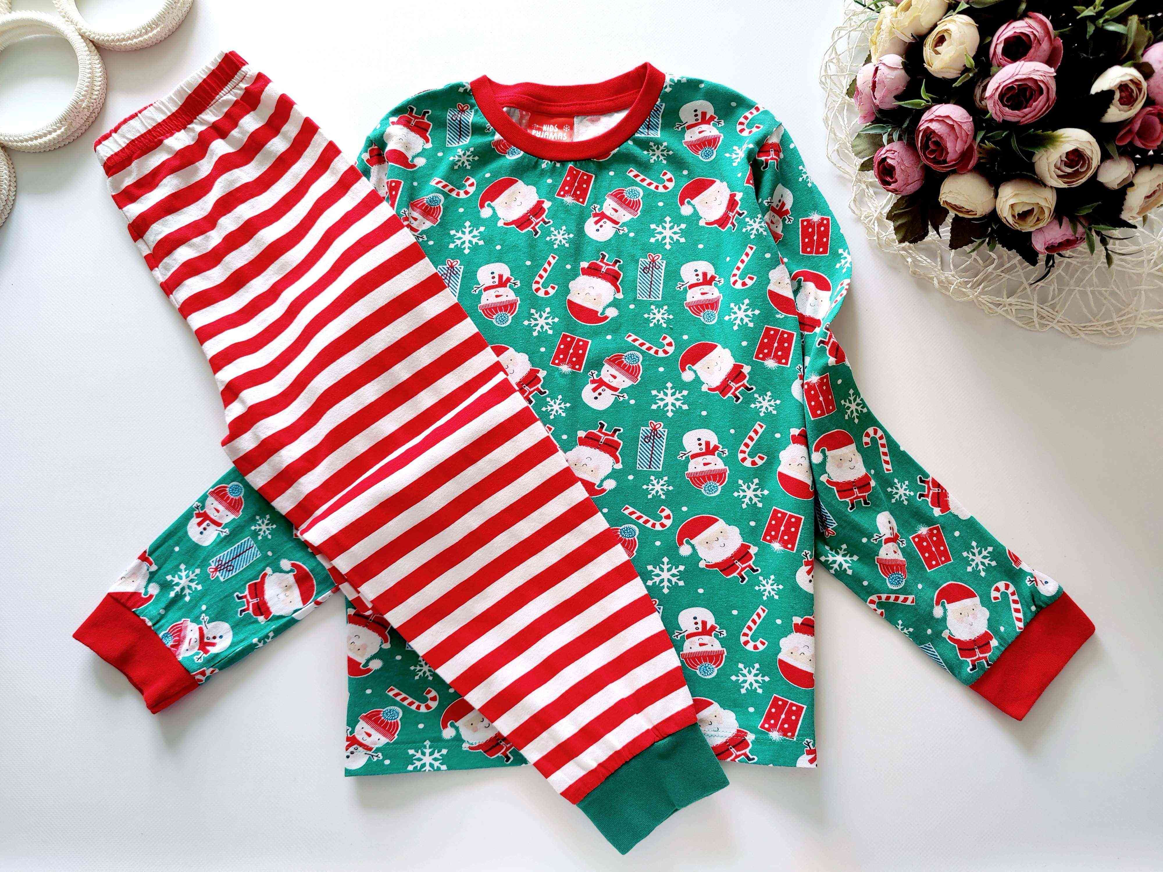 9,10 років, зріст 140,146 Новорічна дитяча піжама