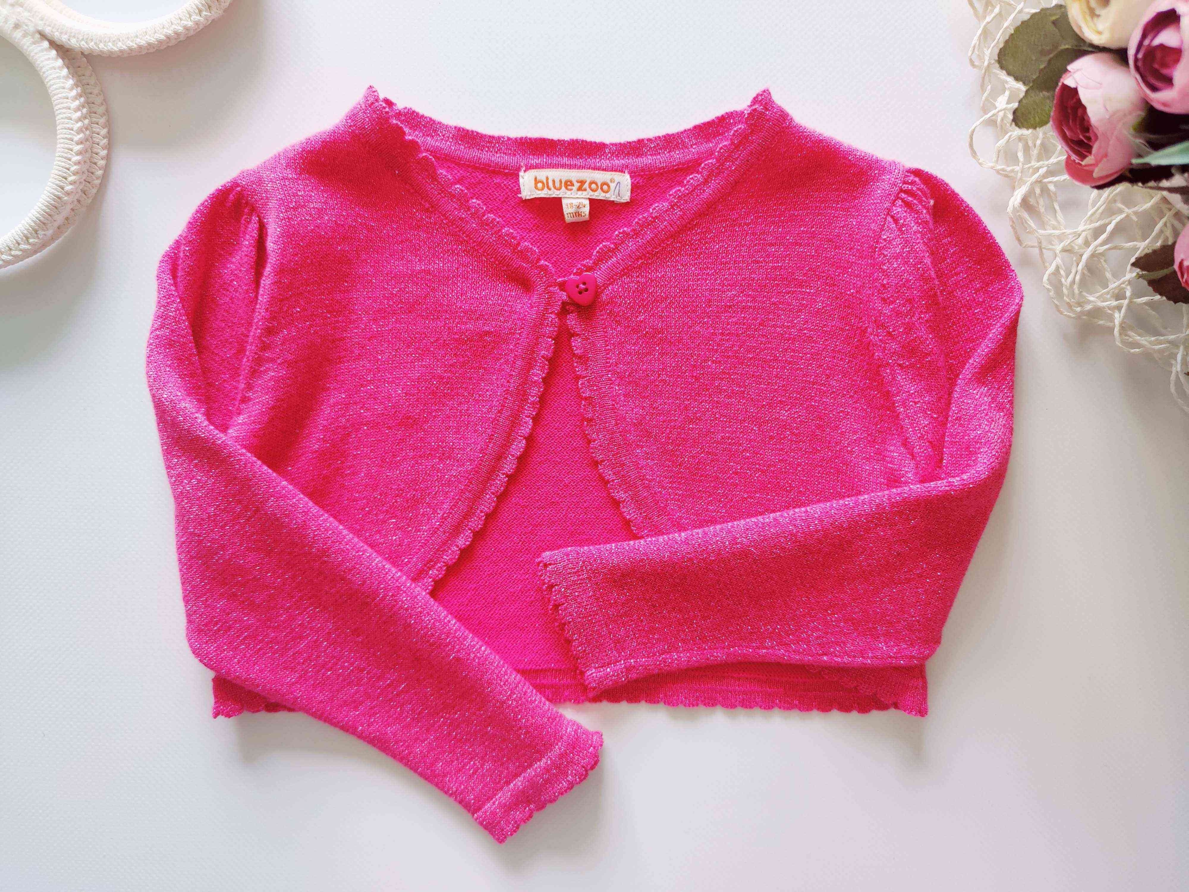 18,24 міс, зріст 92 Рожеве блискуче болеро