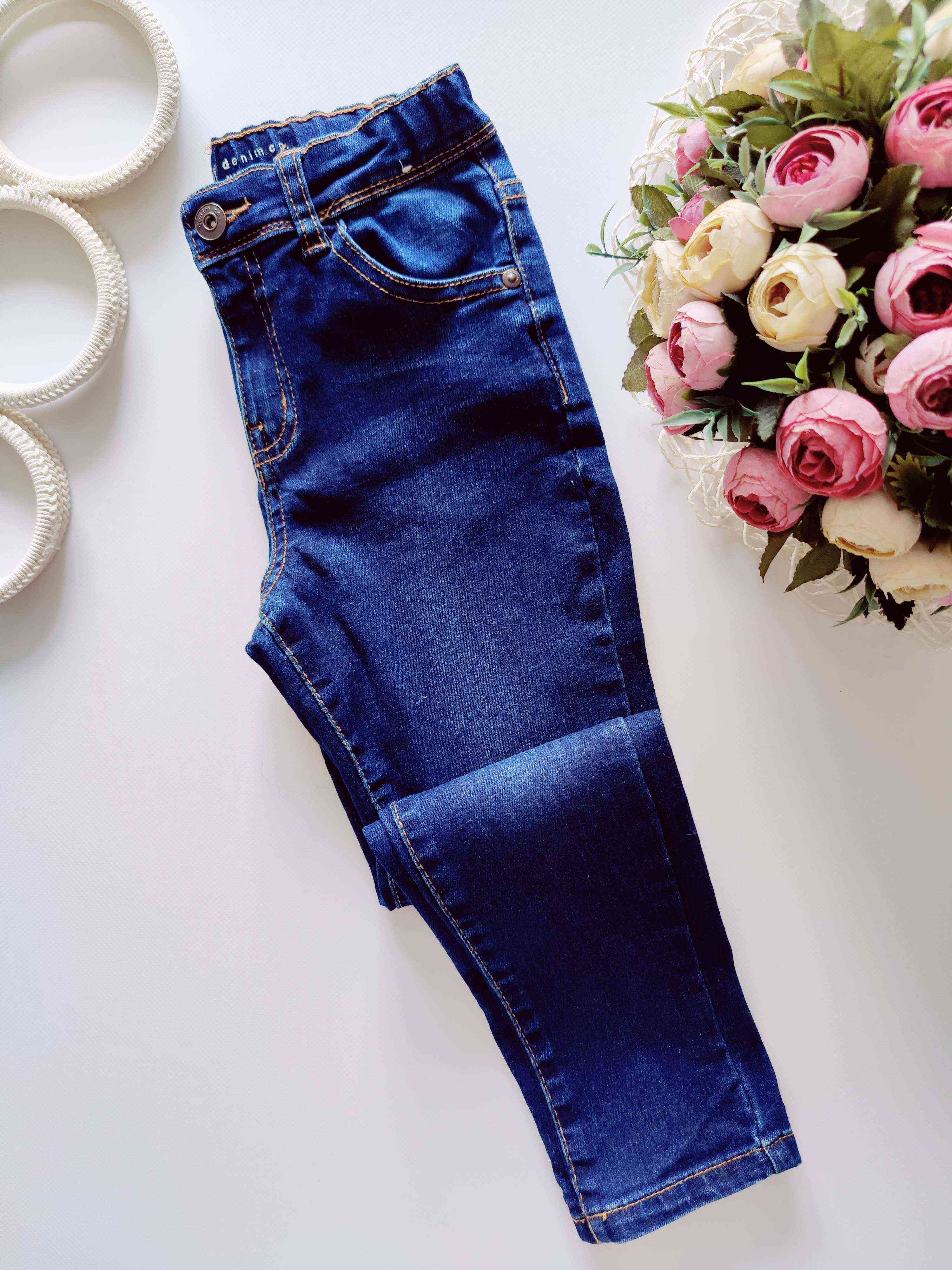 6,7 лет, рост 122 Джинсы стрейч