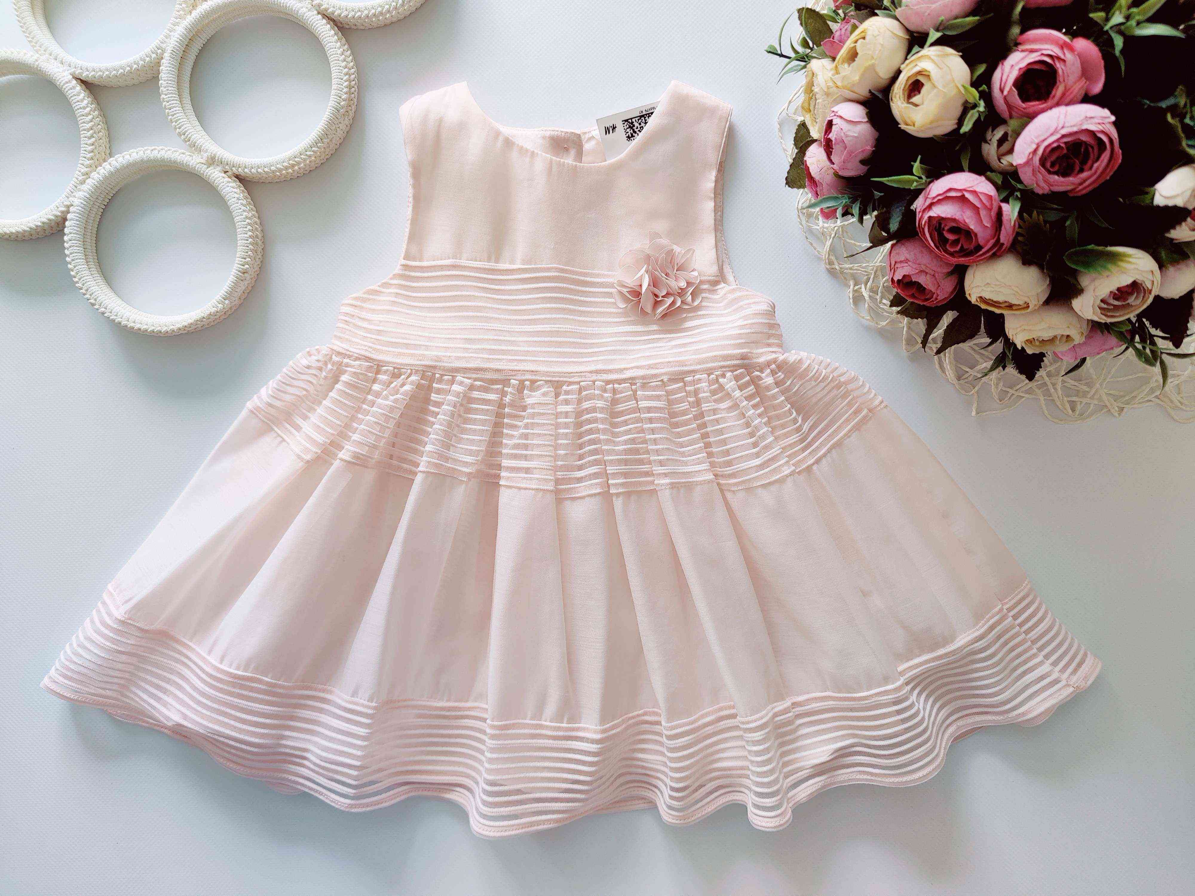 9,12 міс, зріст 80 Ошатне ніжне дитяче плаття