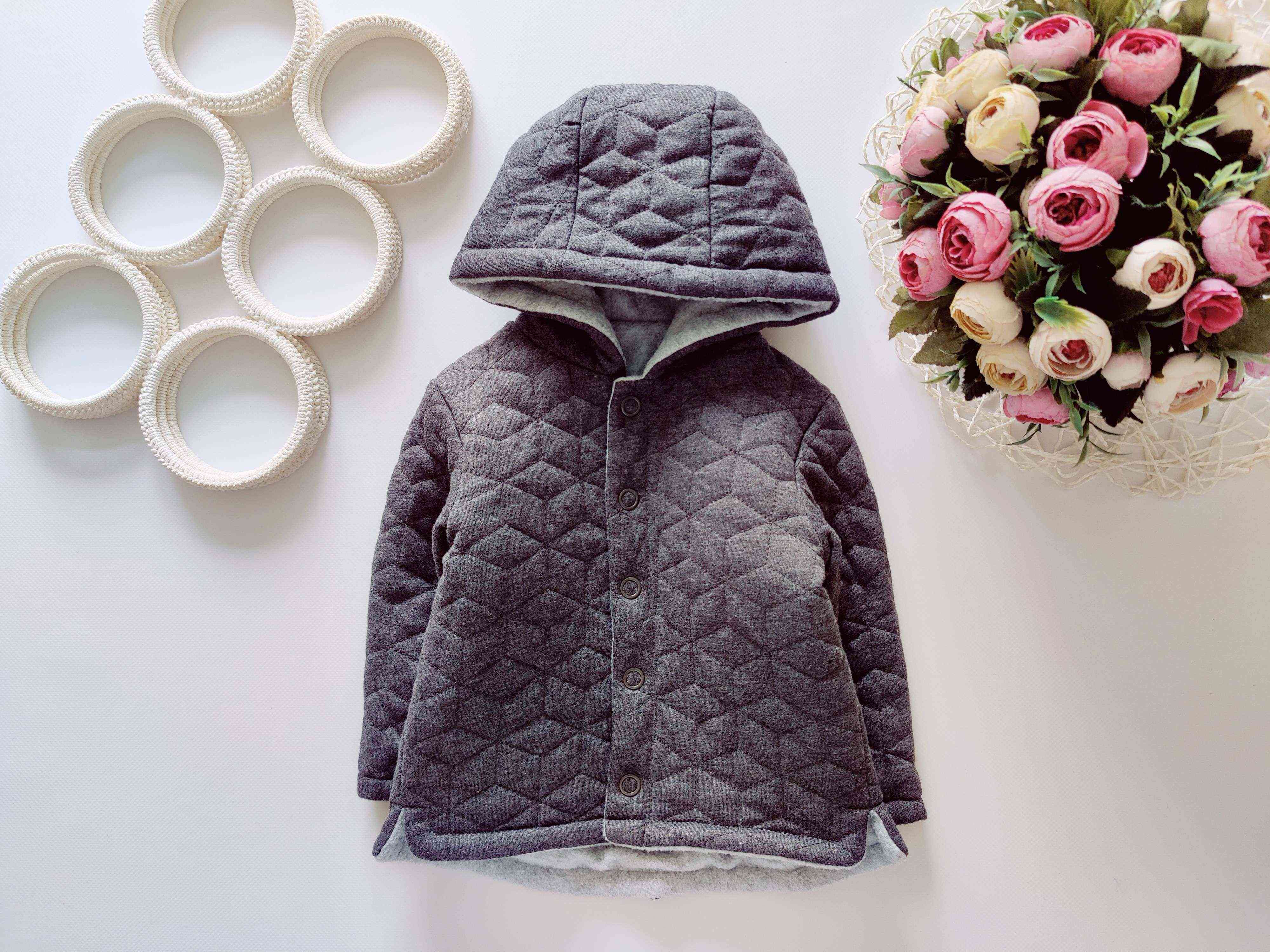 9,12 мес, рост 80 Теплая кофта на тинсулейте, внутри флис