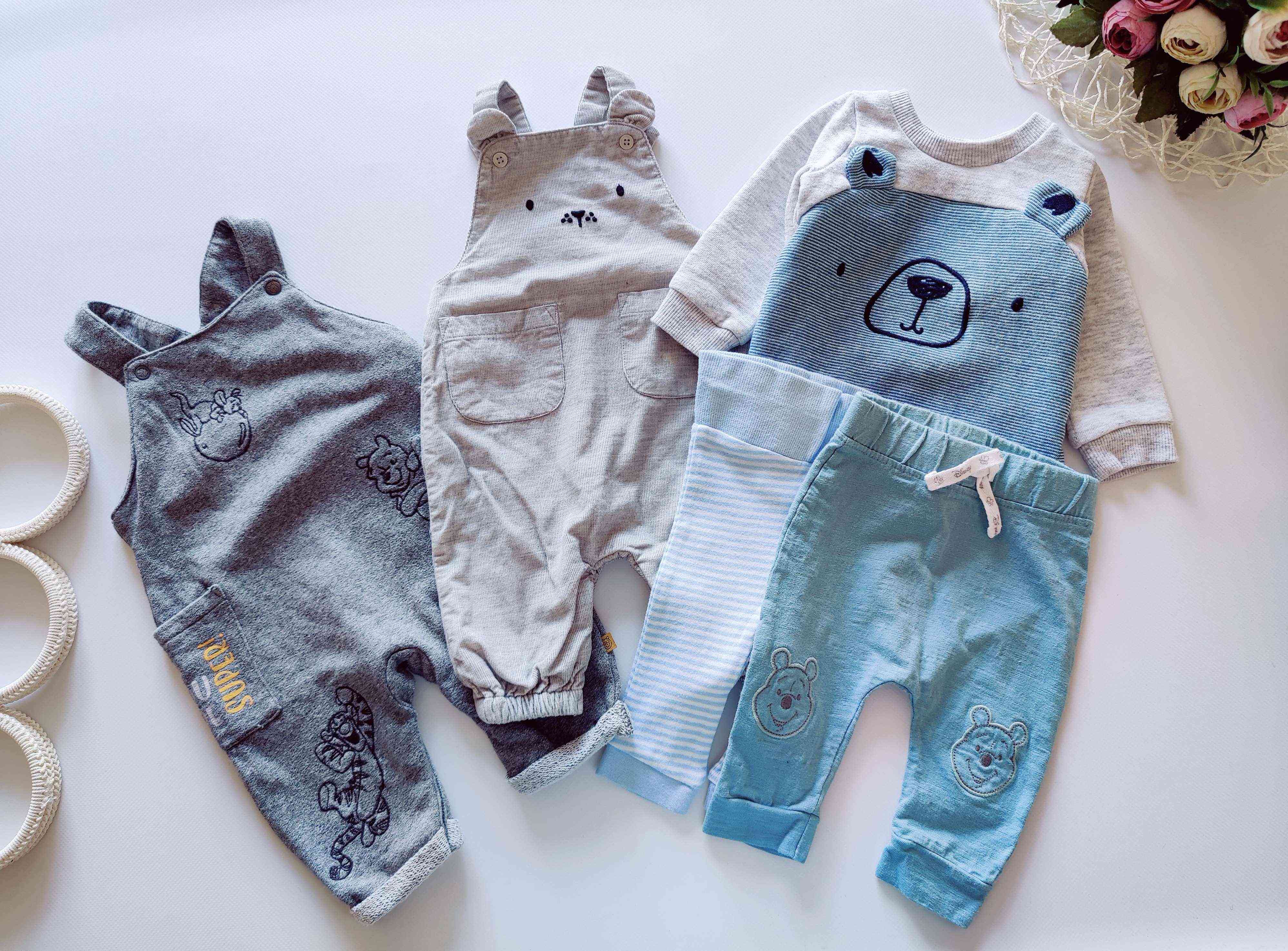 0-3 міс, зріст 56,62 Тепла кофта, 2 ромпери та 2 штанів