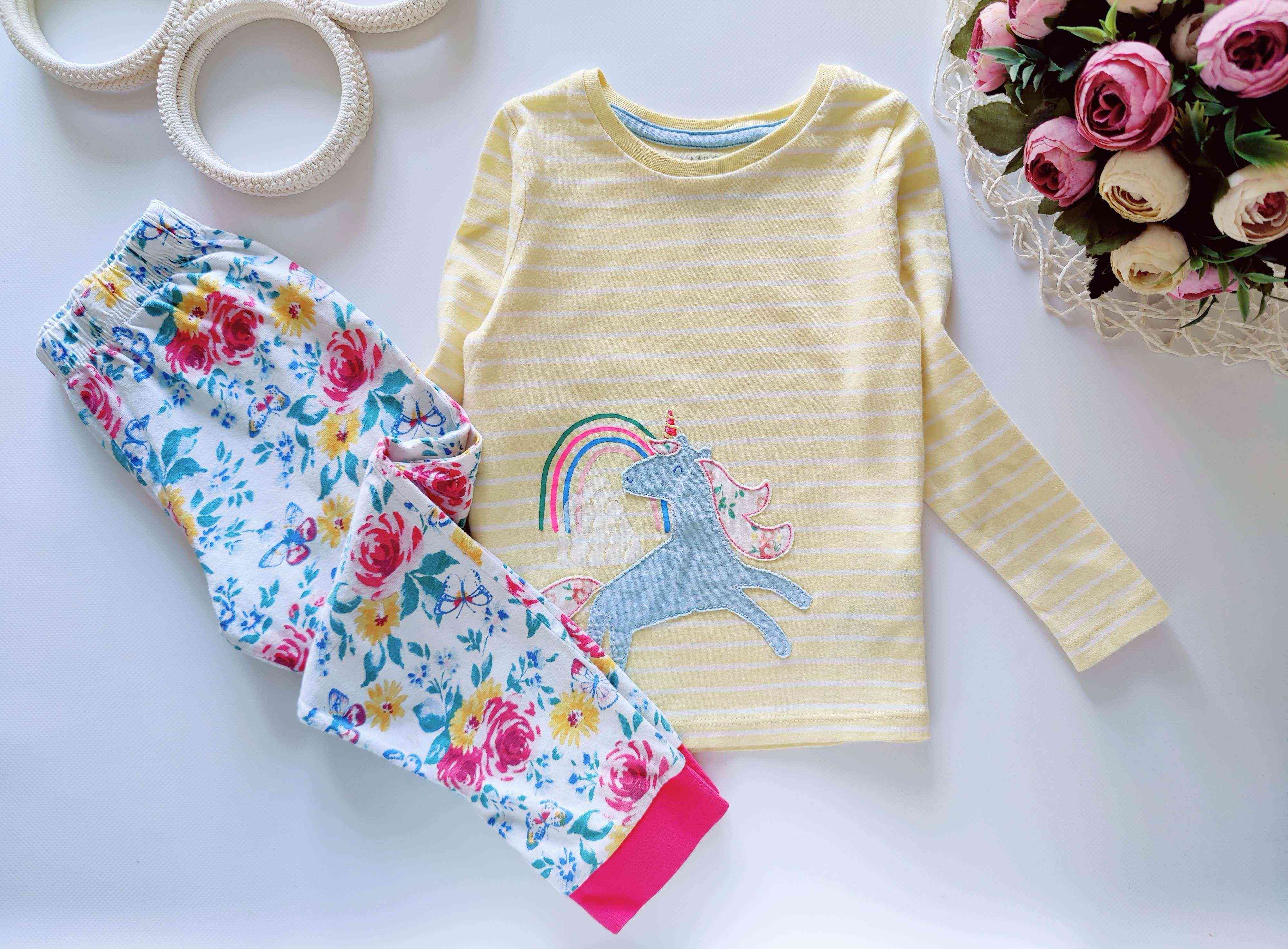 2-4 года, рост 98 Детская наборная пижама для девочки