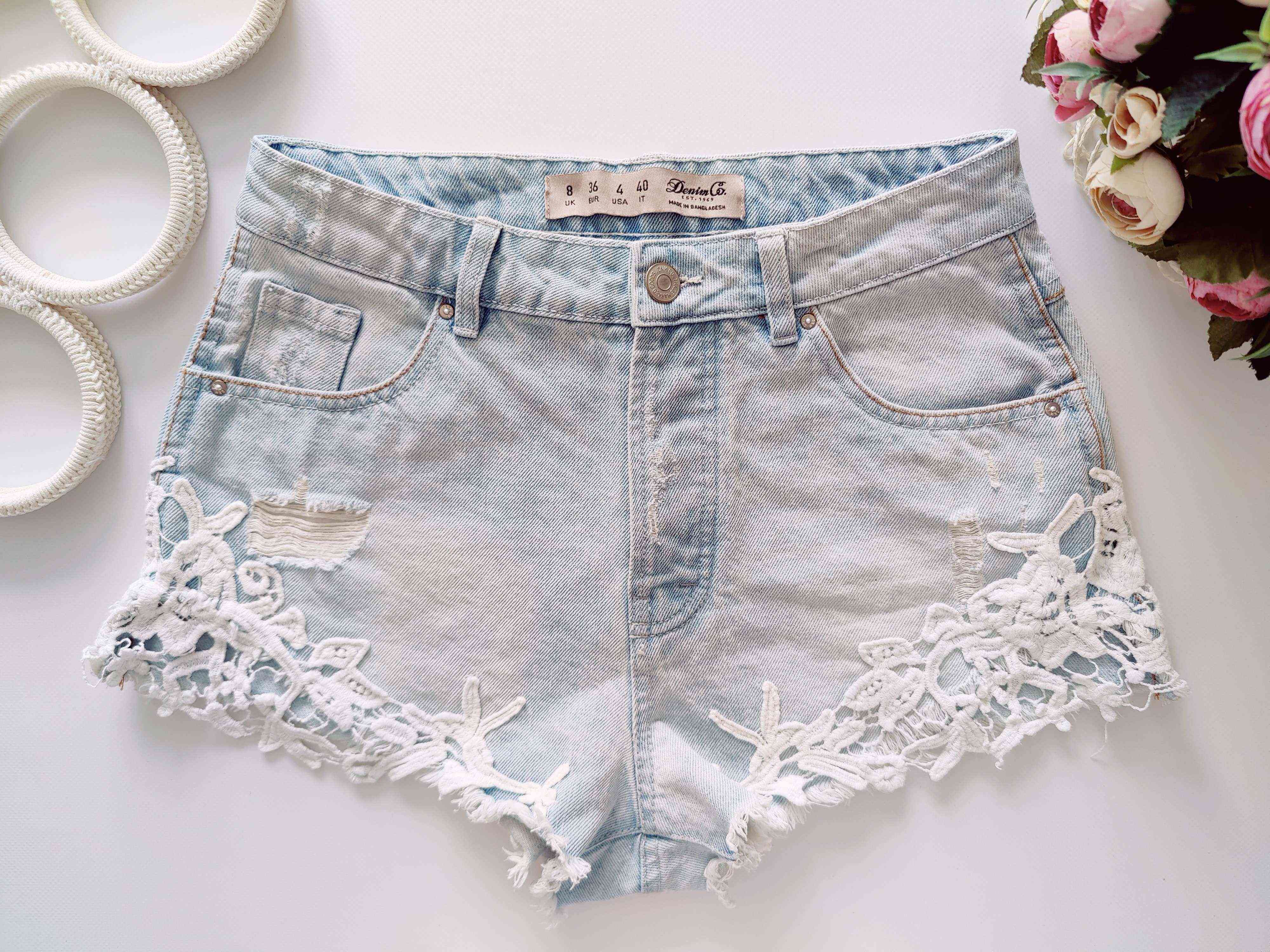 8\36\4\40 Красиві блакитні жіночі шорти