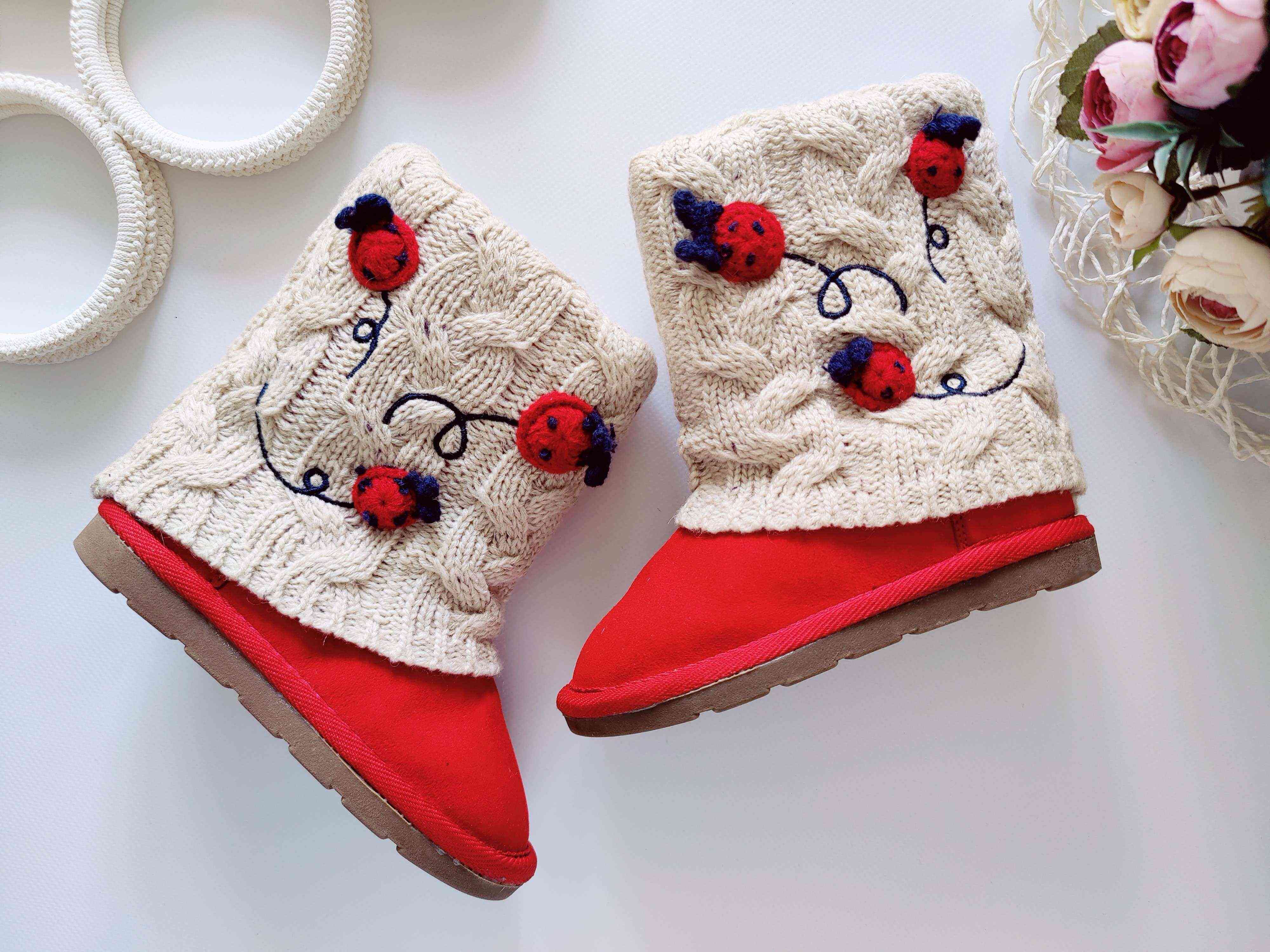 26 (16,5 см) Замшеві зимові уггі для дівчинки