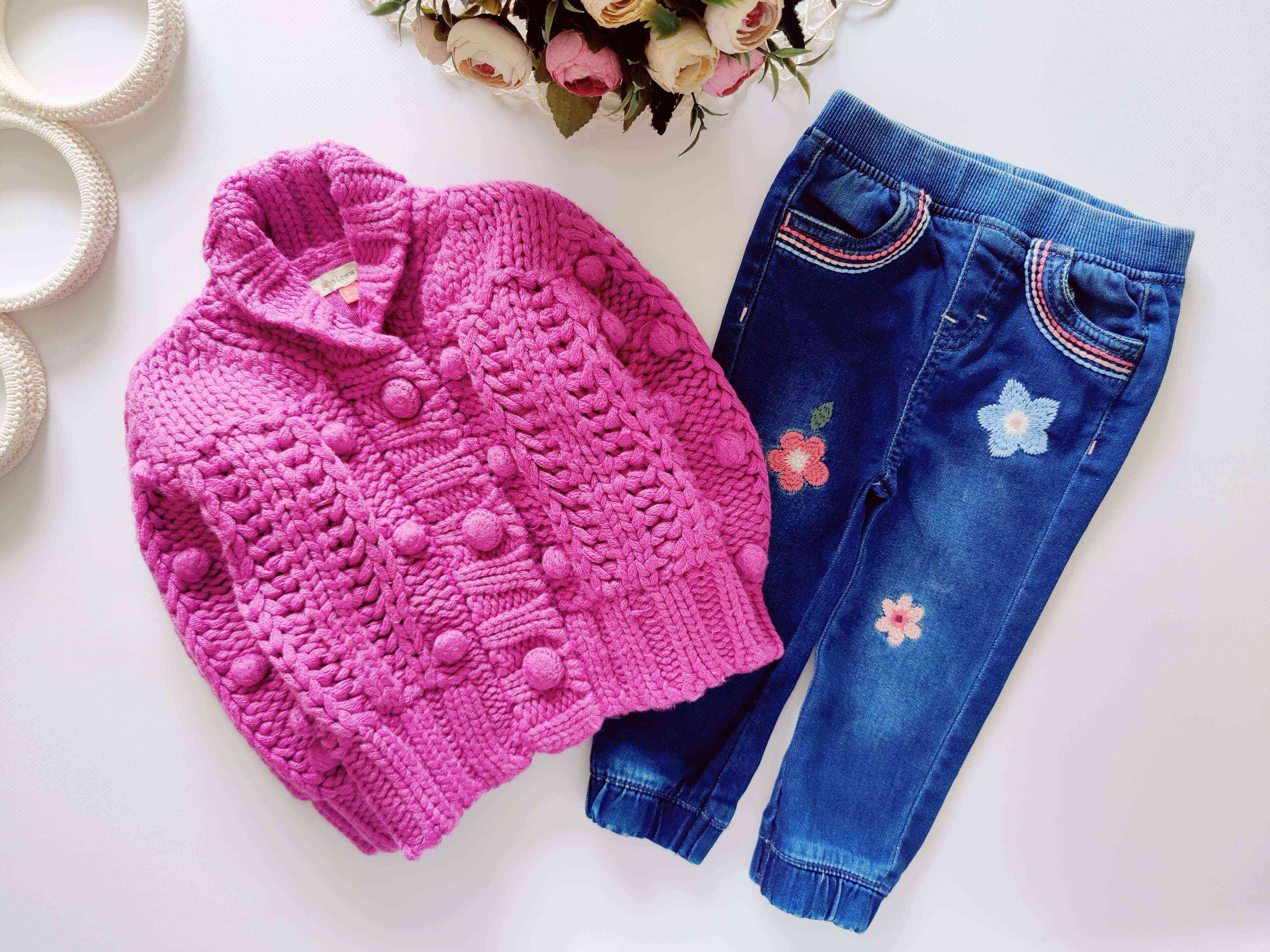 9,12 міс, зріст 74,80 Тепла кофта та джинси