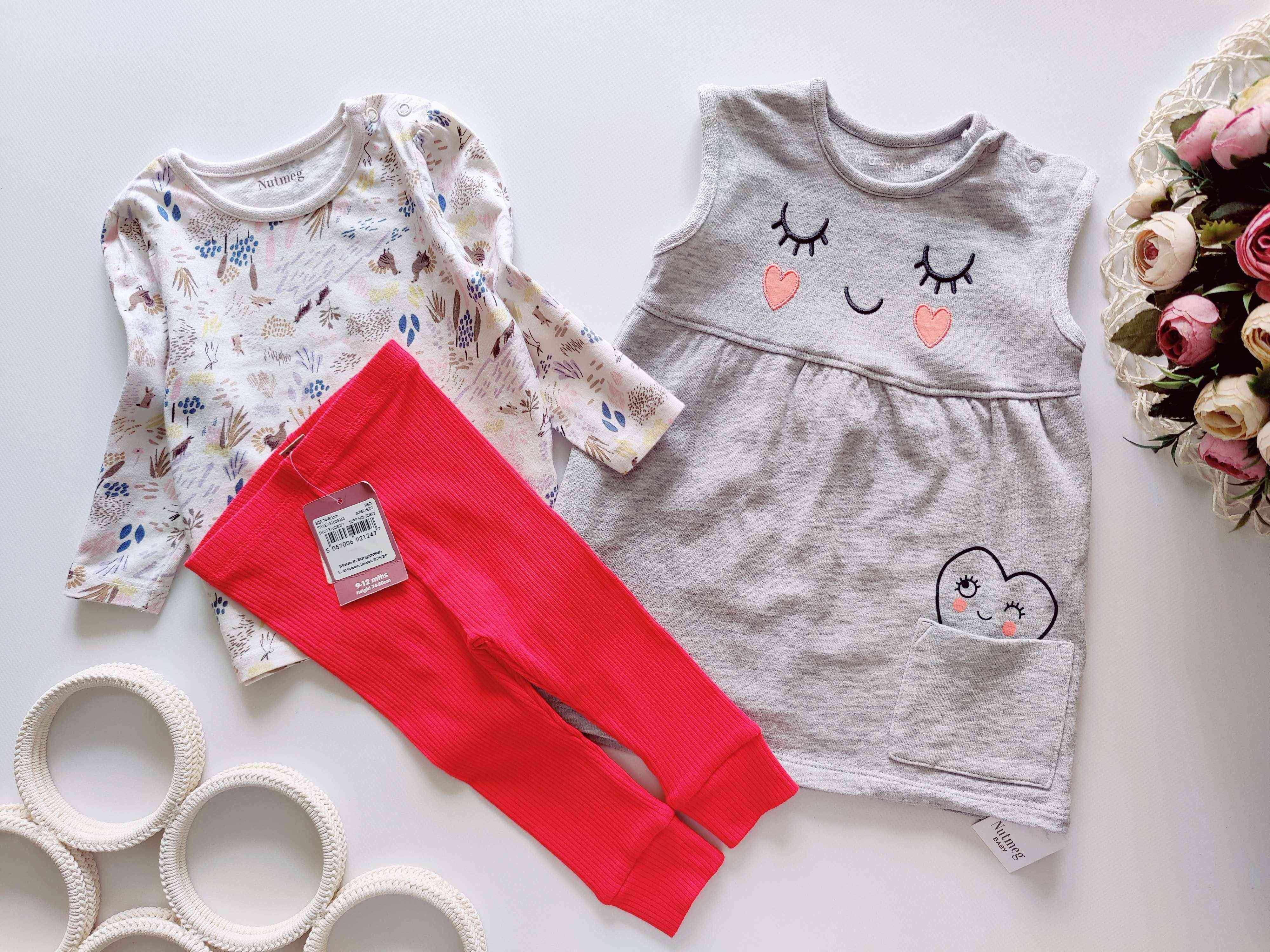 9,12 міс, зріст 74,80 Нова сукня з лосинами, реглан