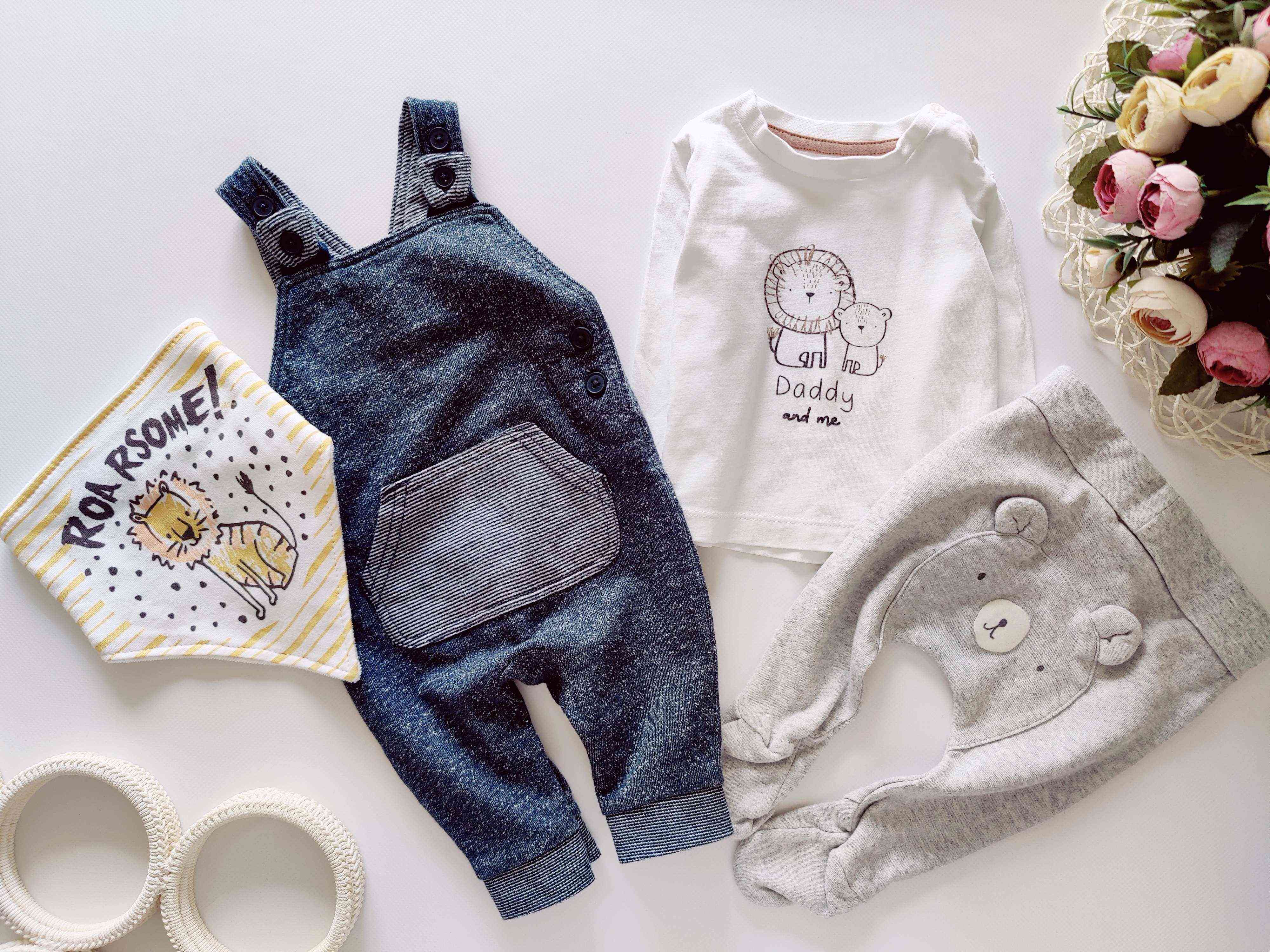 0-3 міс, зріст 56,62 Новий ромпер, слюнявчик повзуну з регланом