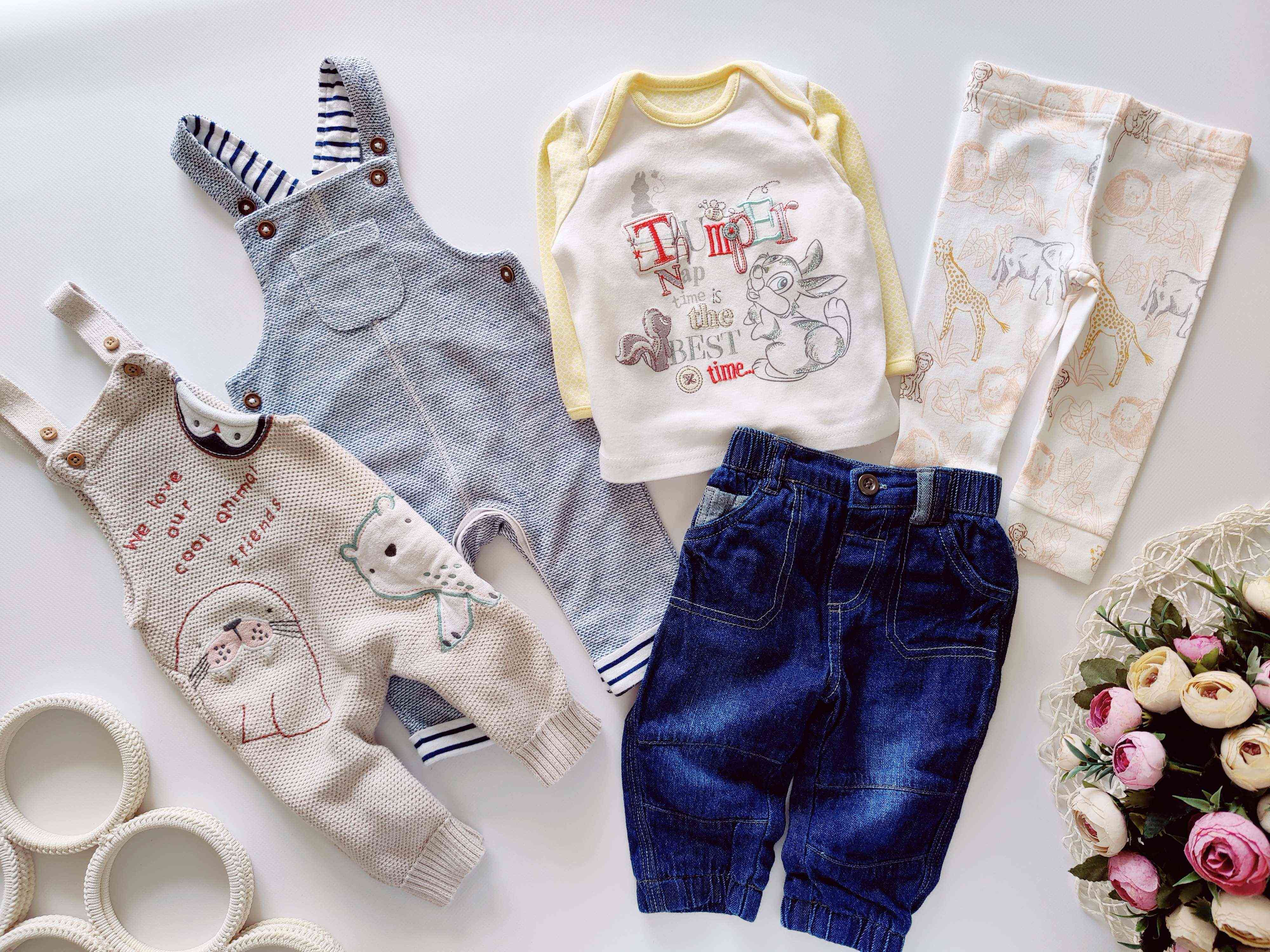 3 міс Новий ромпер і штаніки в'язаний ромпер, реглан та джинси