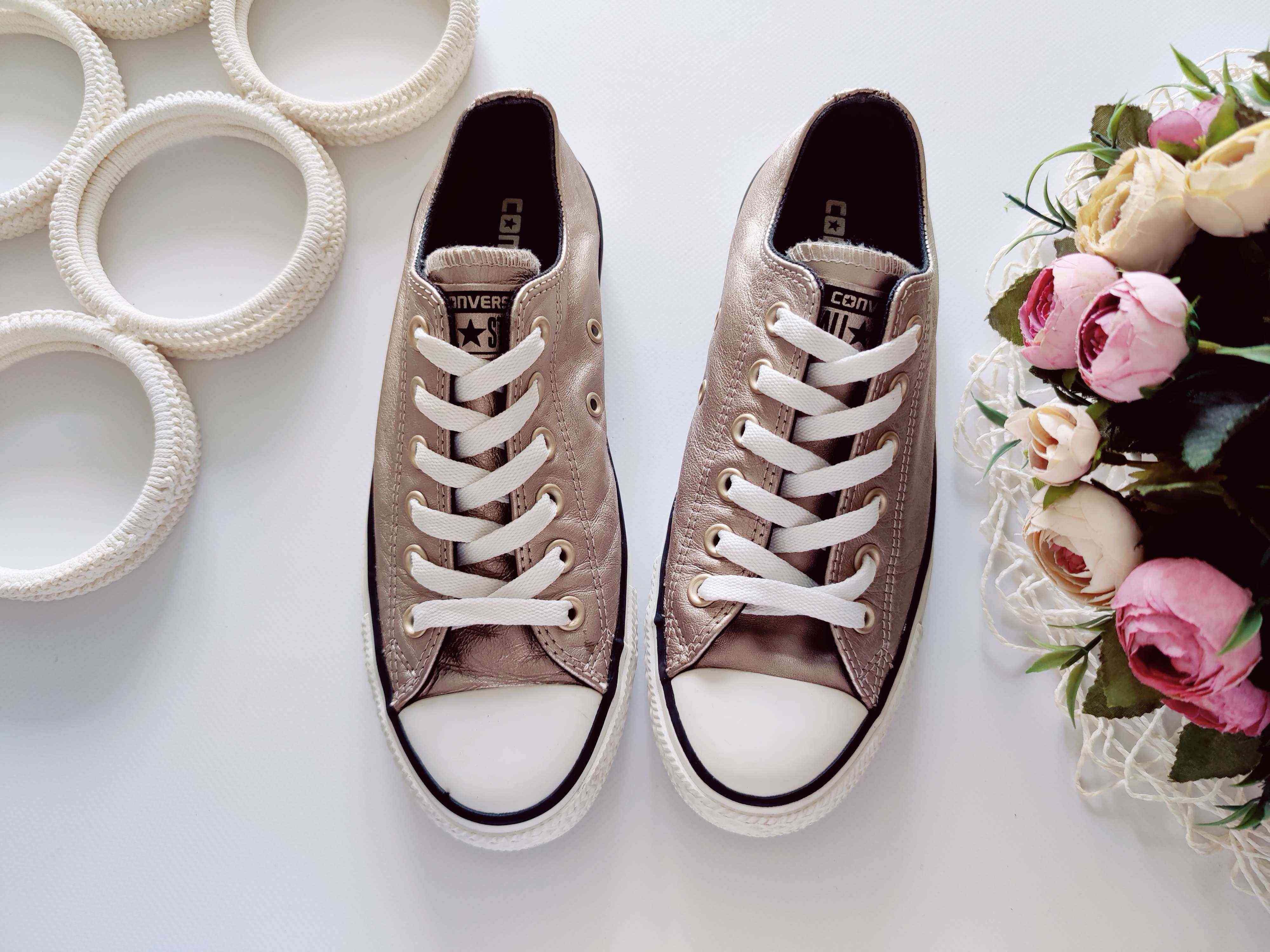 37,5-39 (25 см) Шкіряні кеди унісекс