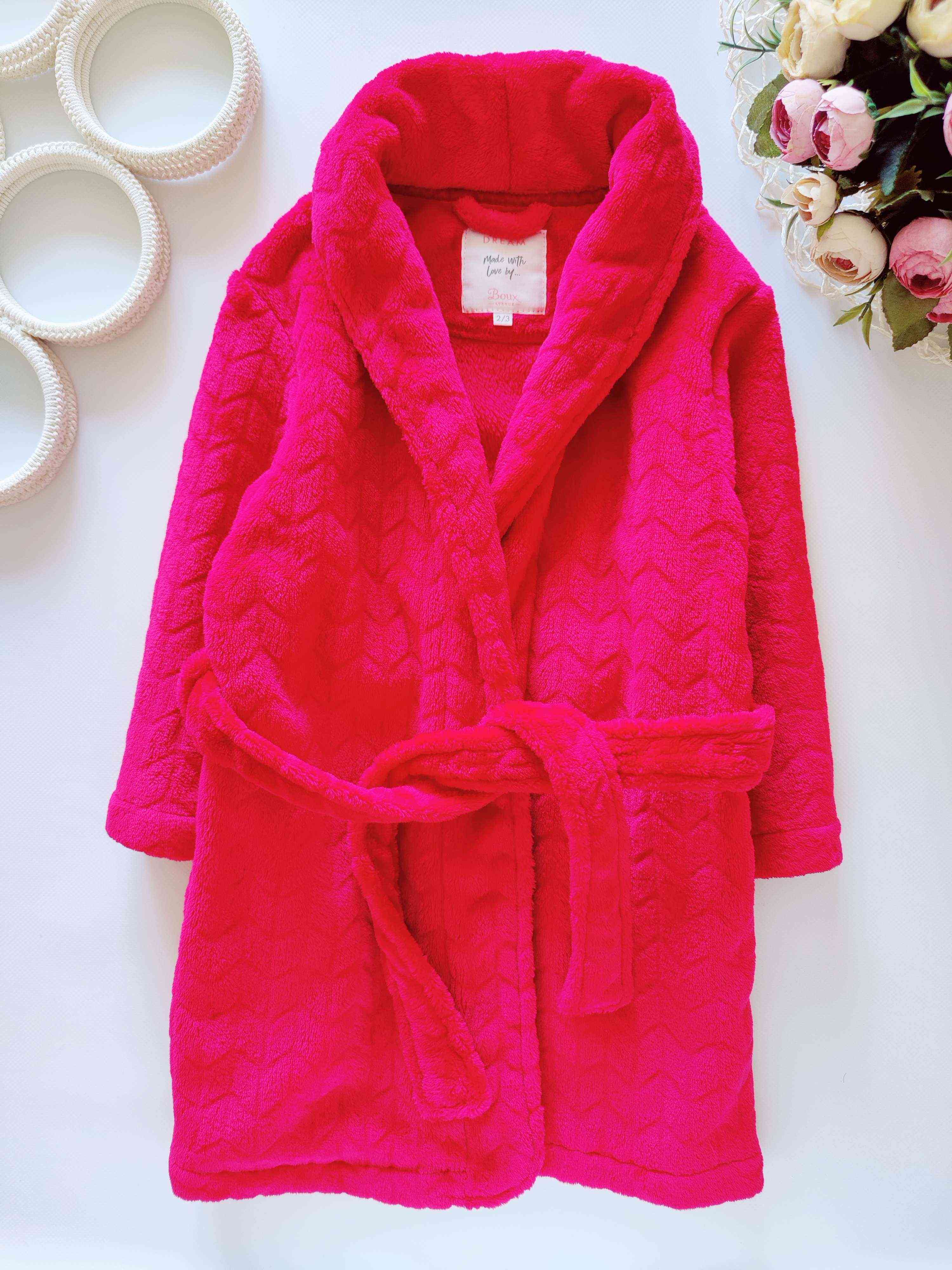2,3 года, рост 92,98 Теплый махровый халат