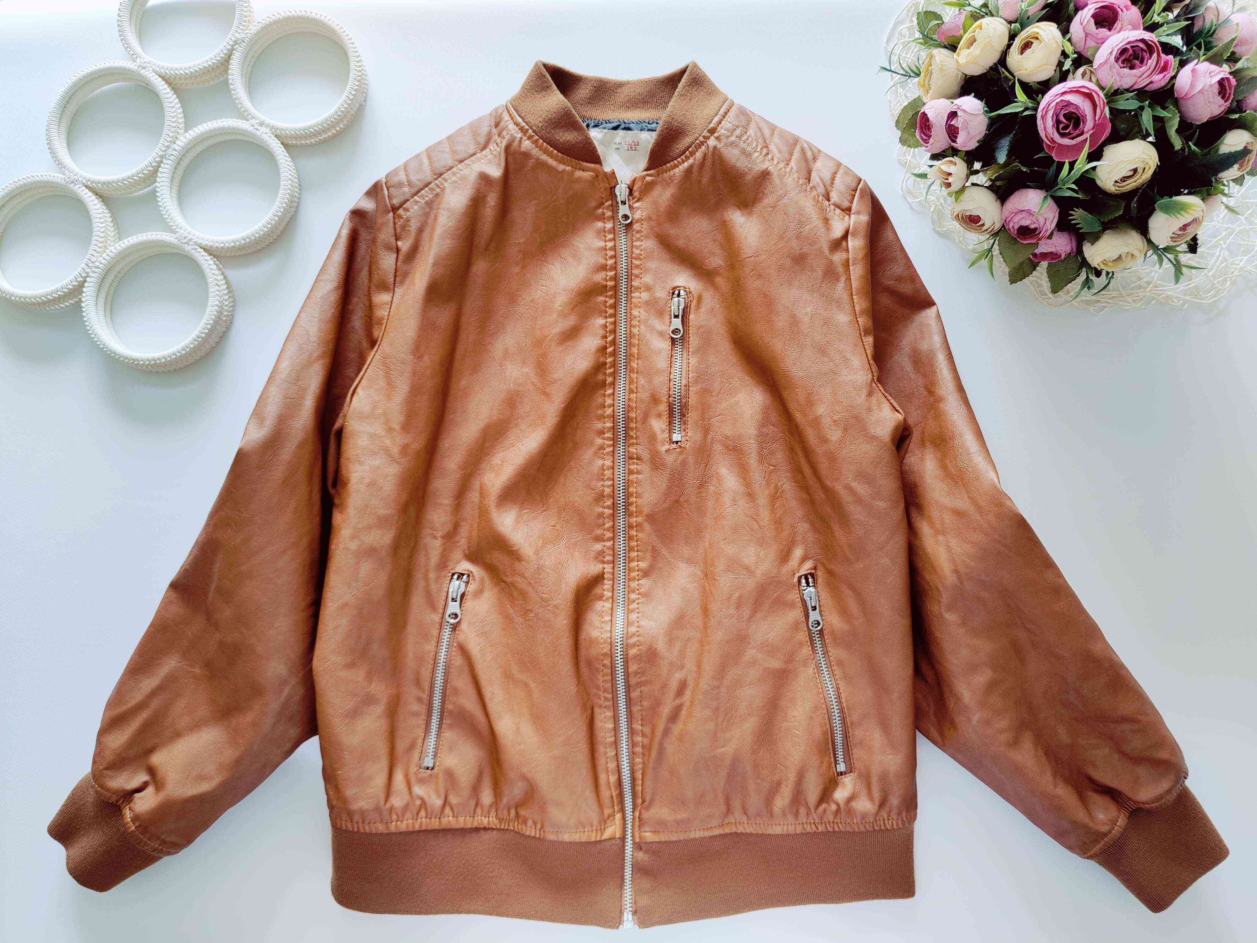 11,12 років, зріст 152 Брендова гірчична шкірянка