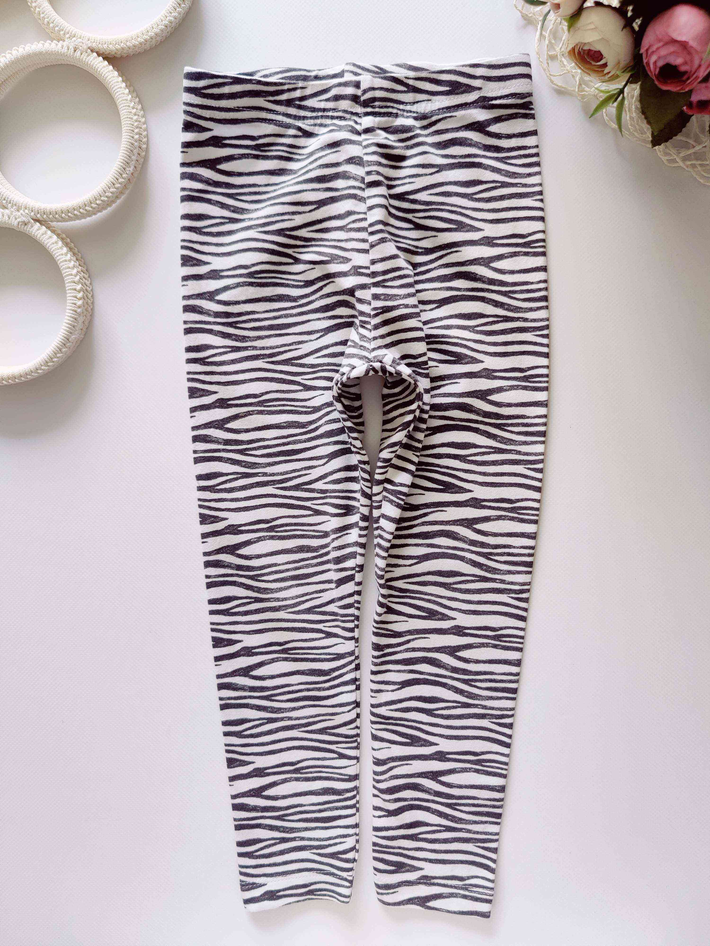 3,4 роки, зріст 98,104 Лосини зебра