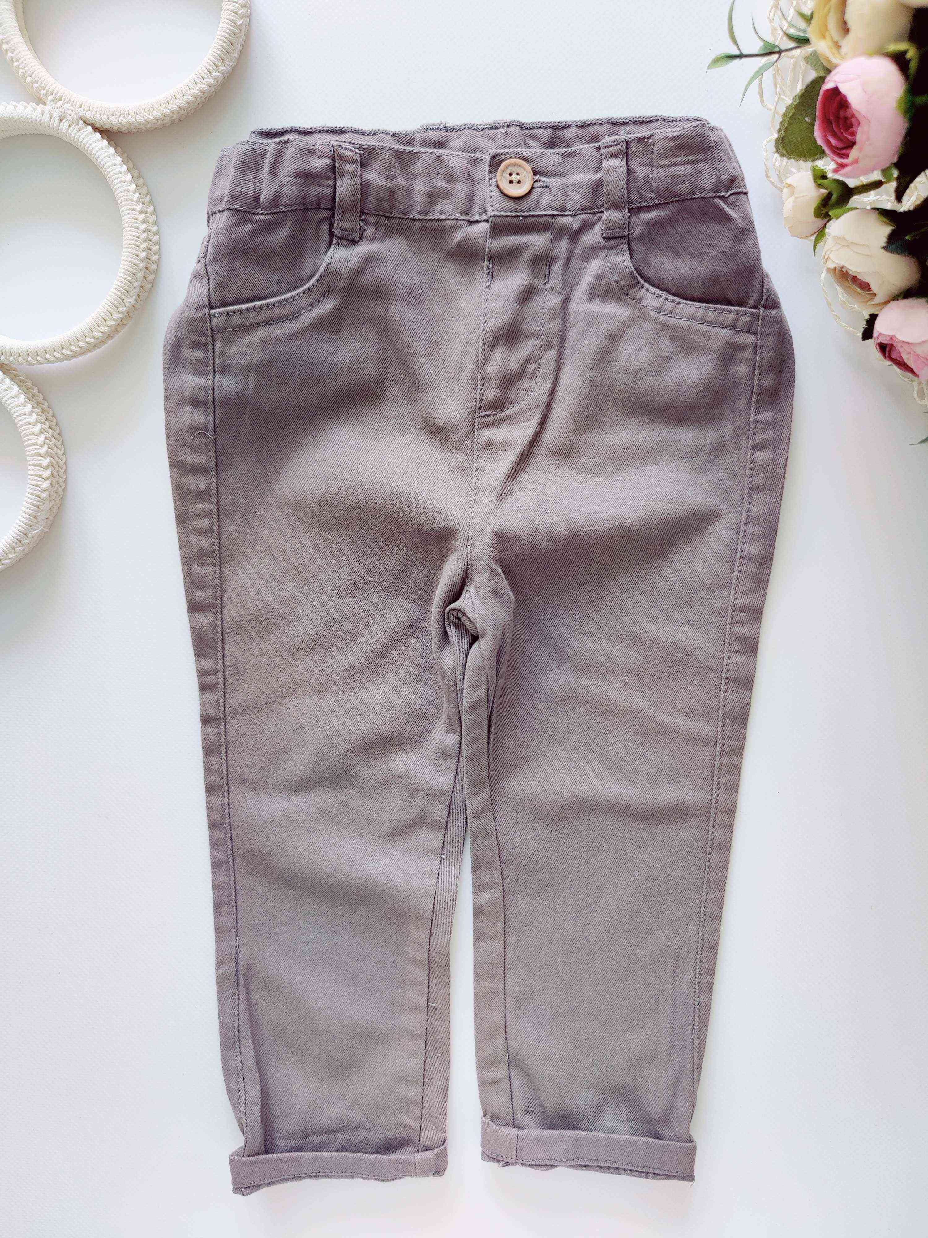 12,18 мес, рост 80,86 Серые штаны