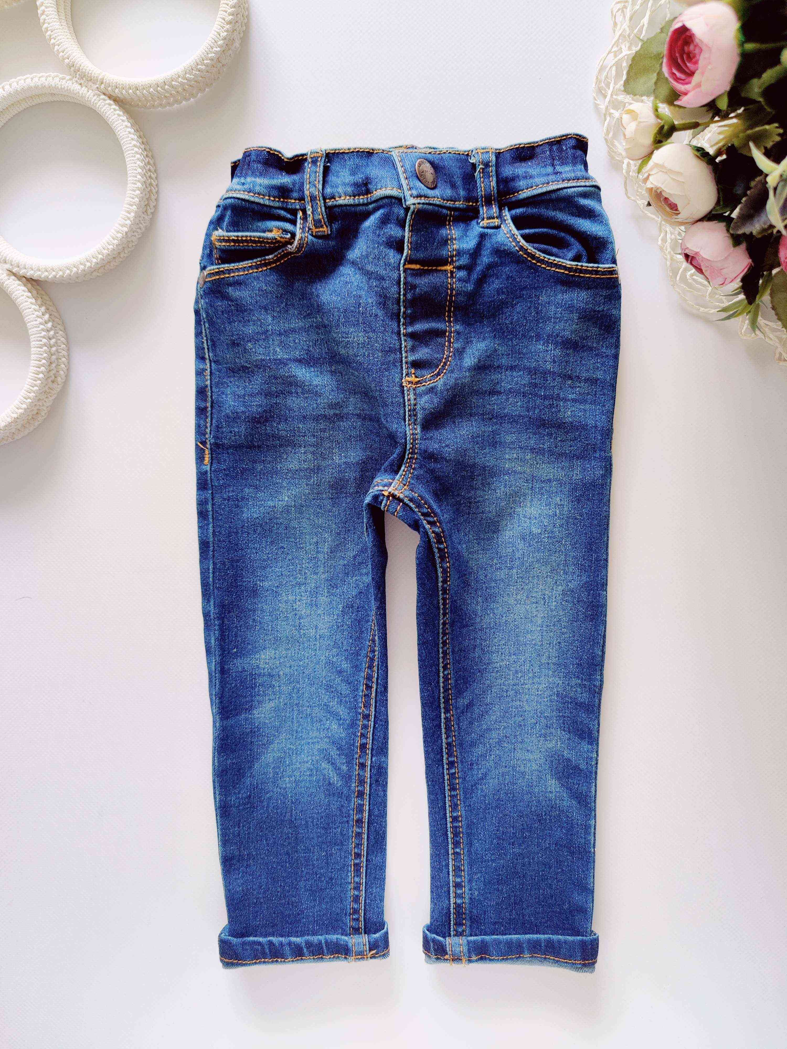 12,18 міс, зріст 86 Стрейчові джинси для хлопчика