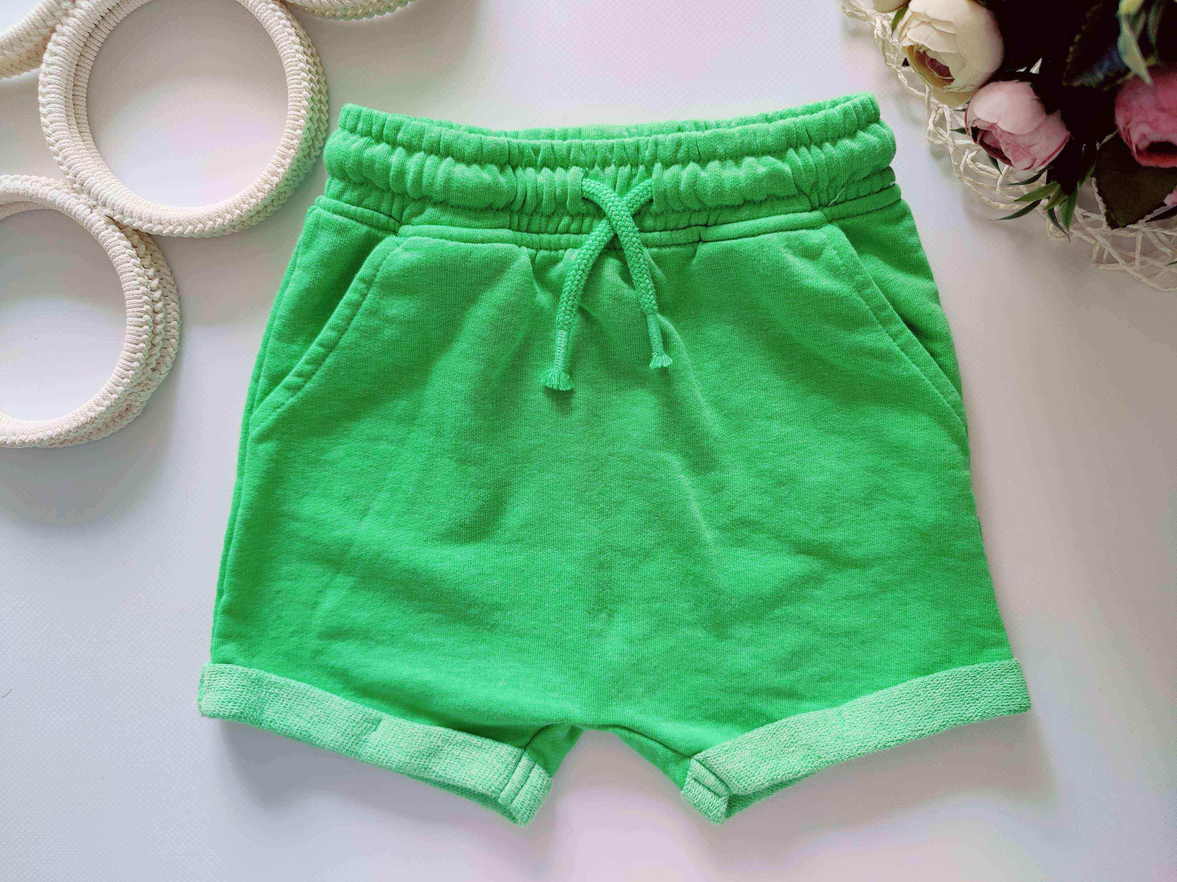 2,3 роки, зріст 92,98 Яскраві салатові шорти