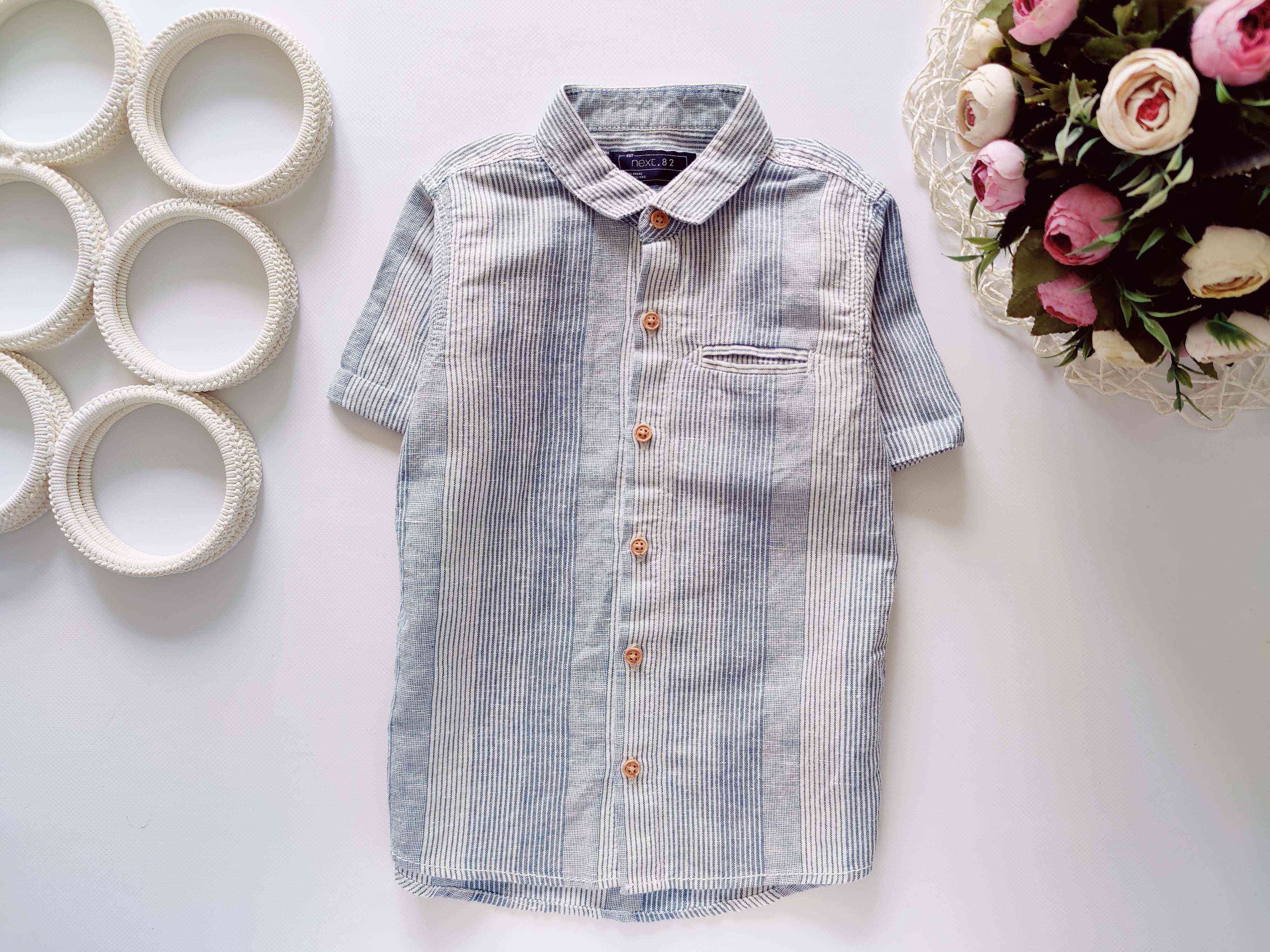 3,4 года, рост 104 Рубашка для мальчика