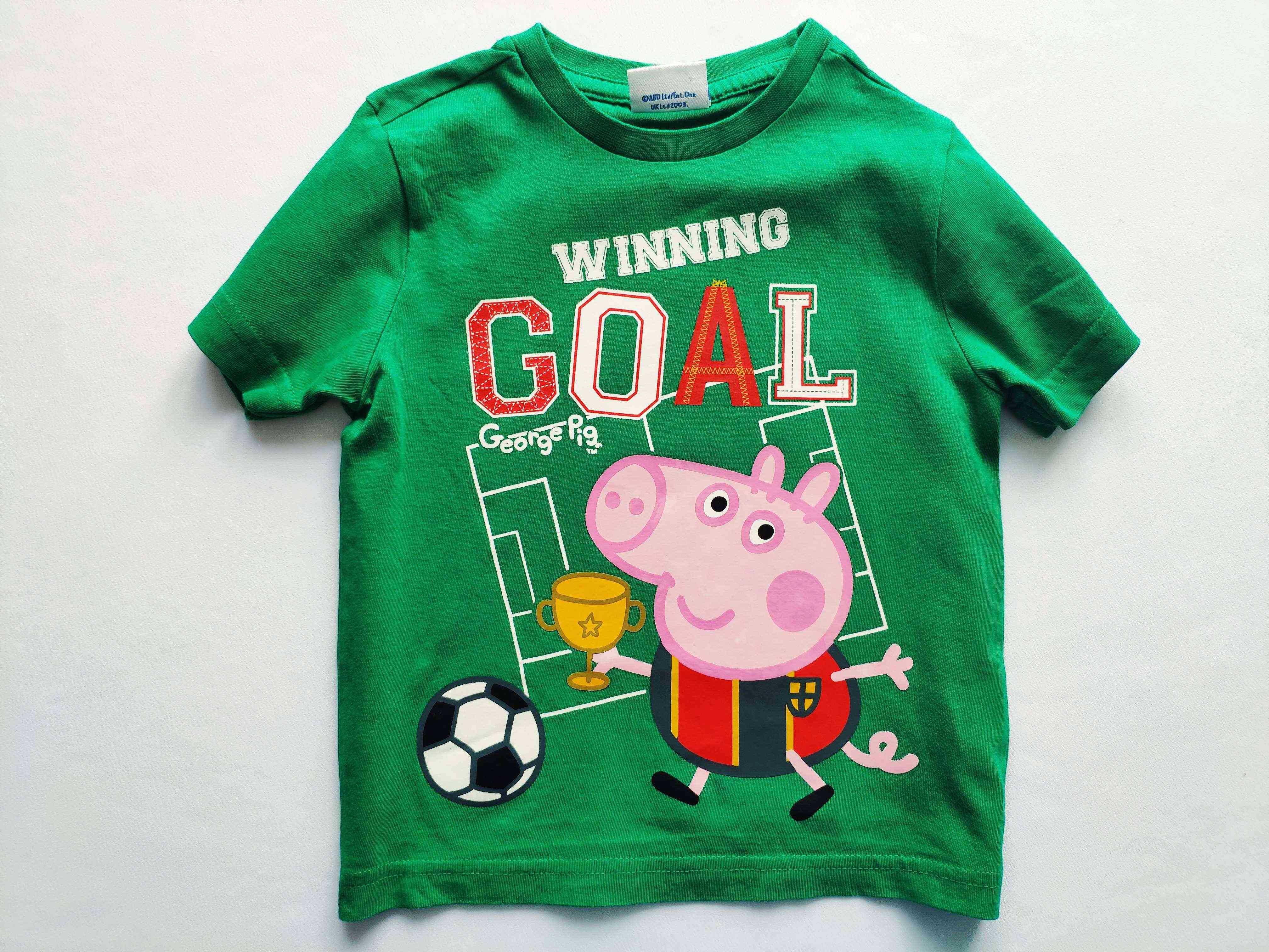 2\3 роки, зріст 92,98 Футболка для хлопчика Джордж з м\ф Свинка Пеппа