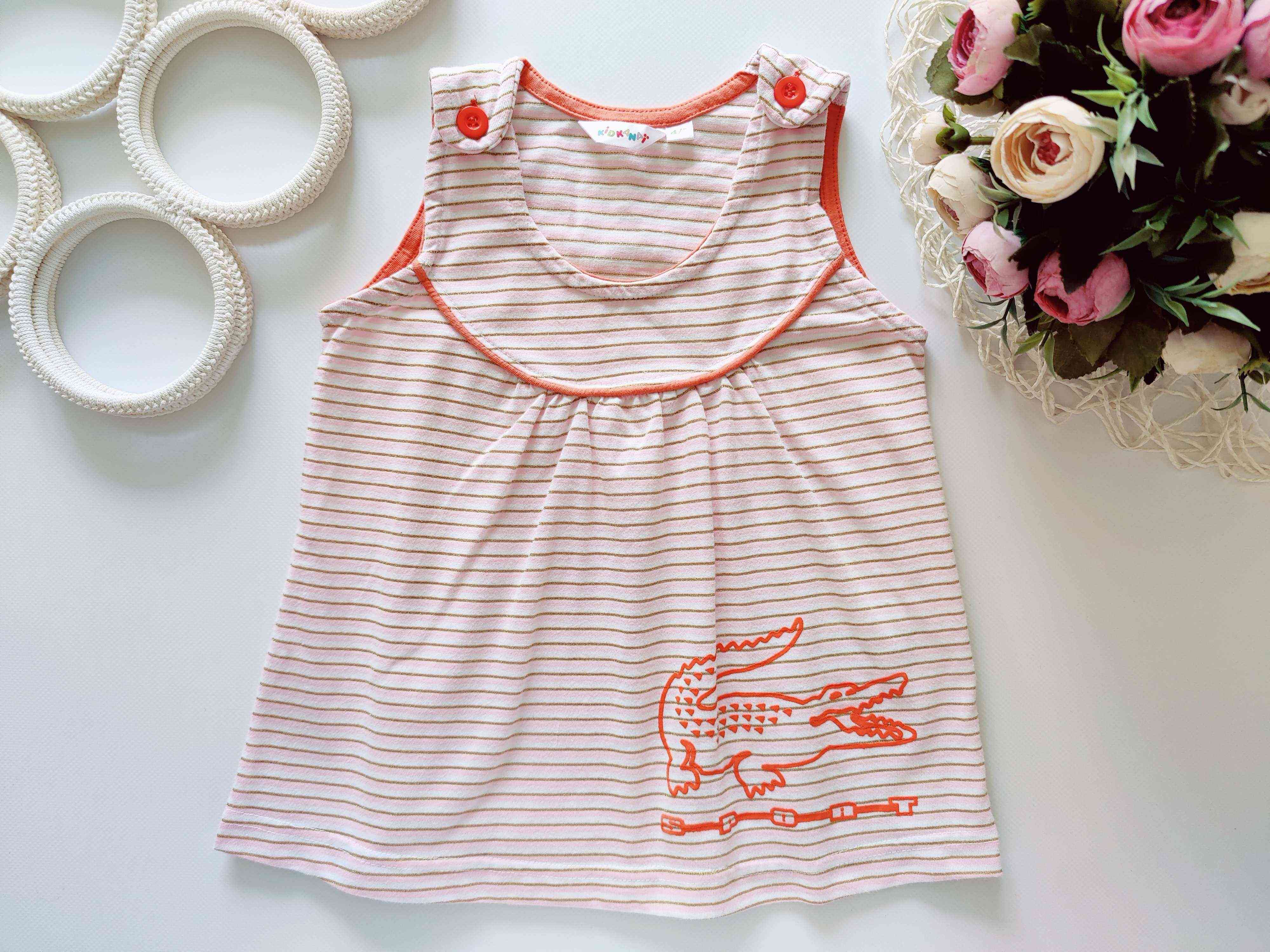 4,5 лет, рост 104 Футболка с крокодилом