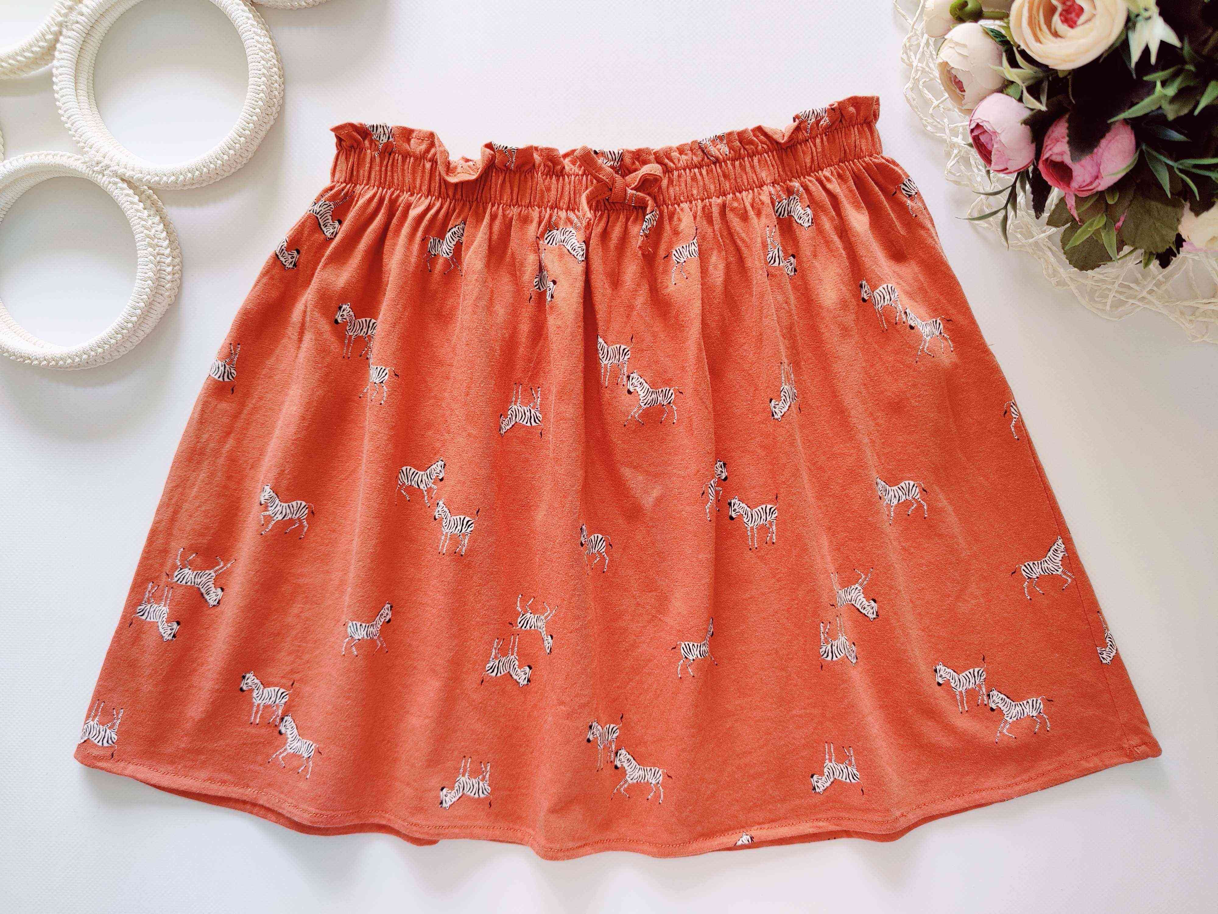 6,8 років, зріст 122,128 Спідниця в зебрах дитяча