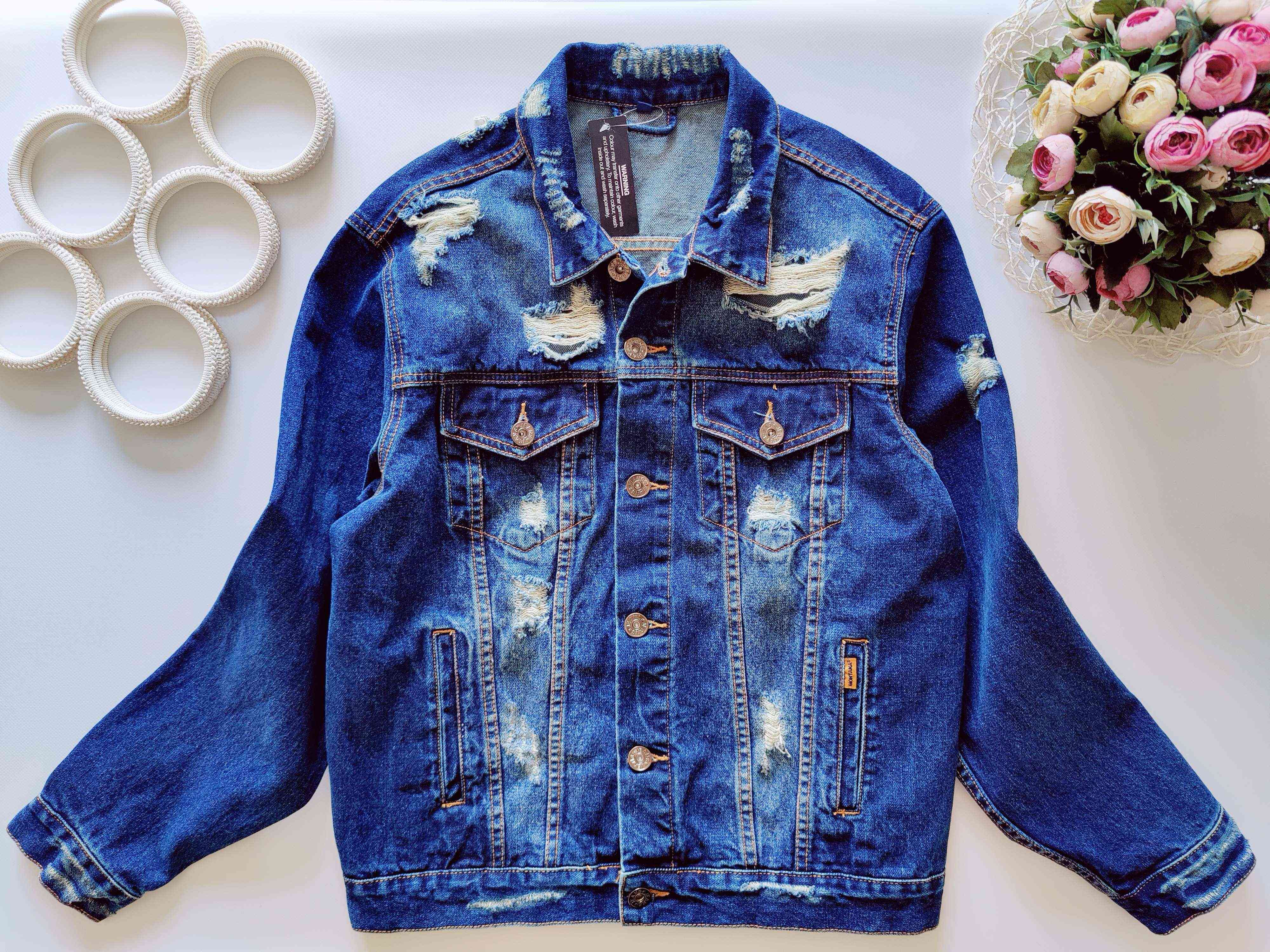 М-ка Нова модна рвана чоловіча джинсівка Montana