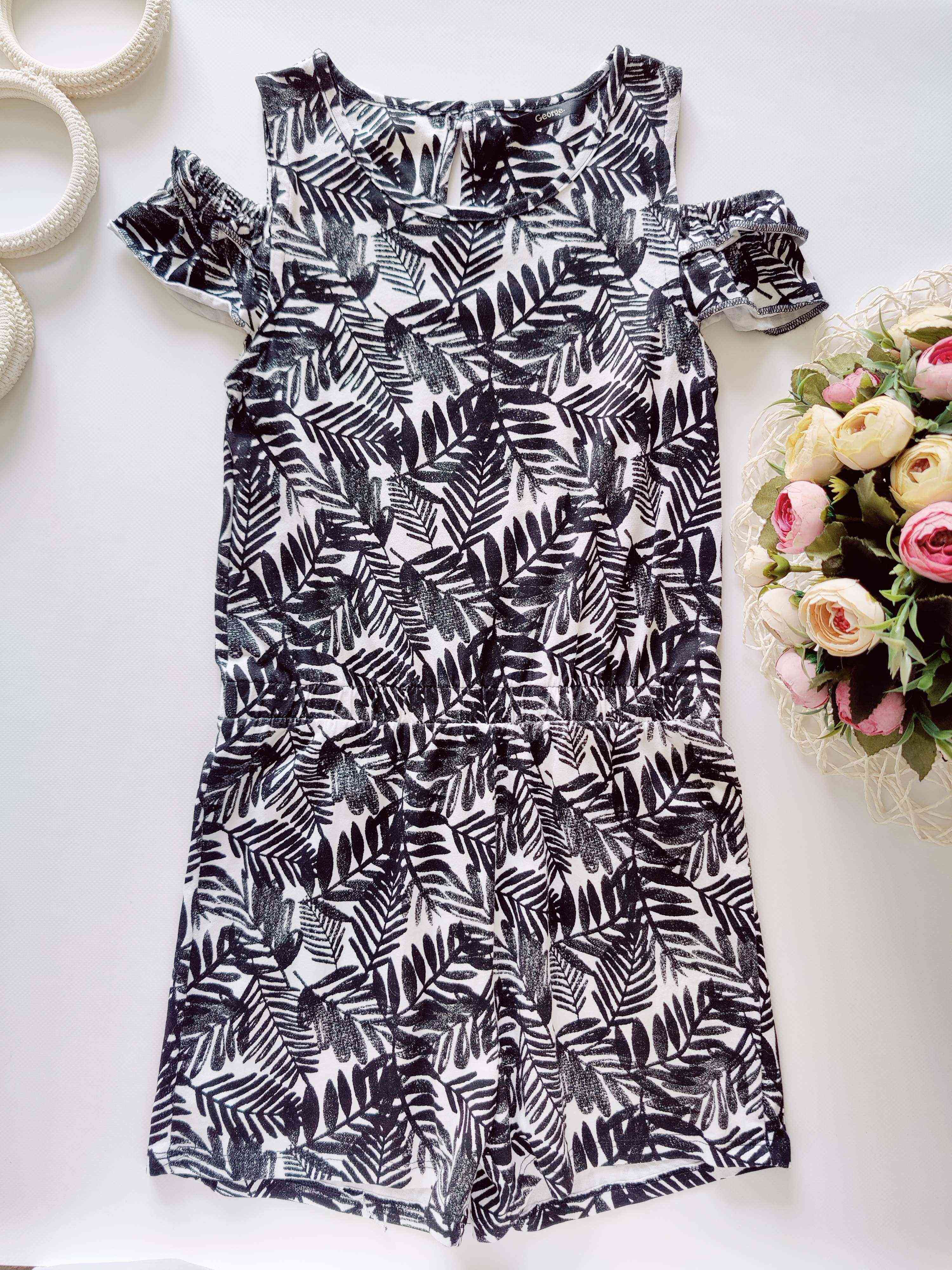 9,10 лет, рост 134,140 Летний ромпер